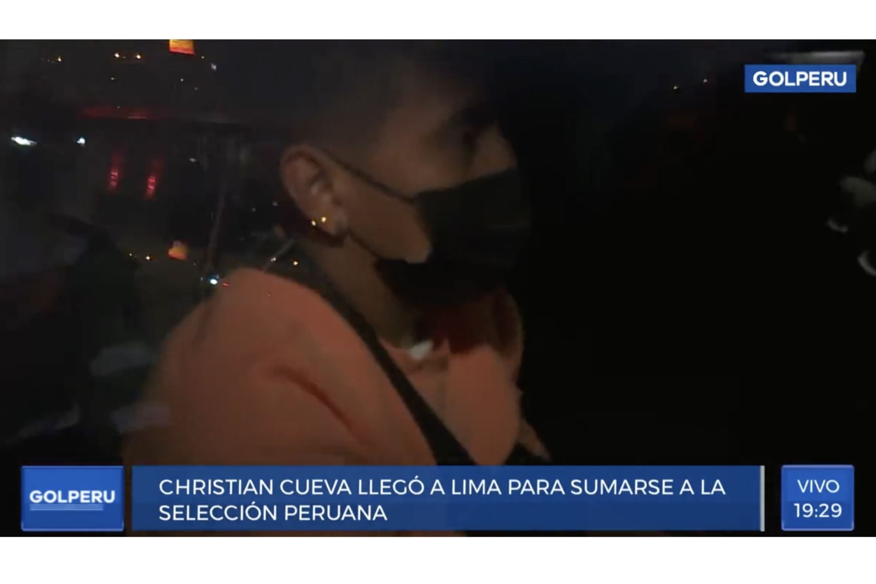 Christian Cueva ya se encuentra en Lima. Foto: Captura