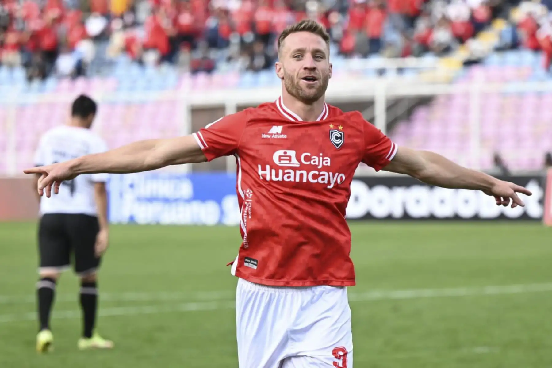 Danilo Carando celebra una anotación ante Sport Boys. Foto: FPF