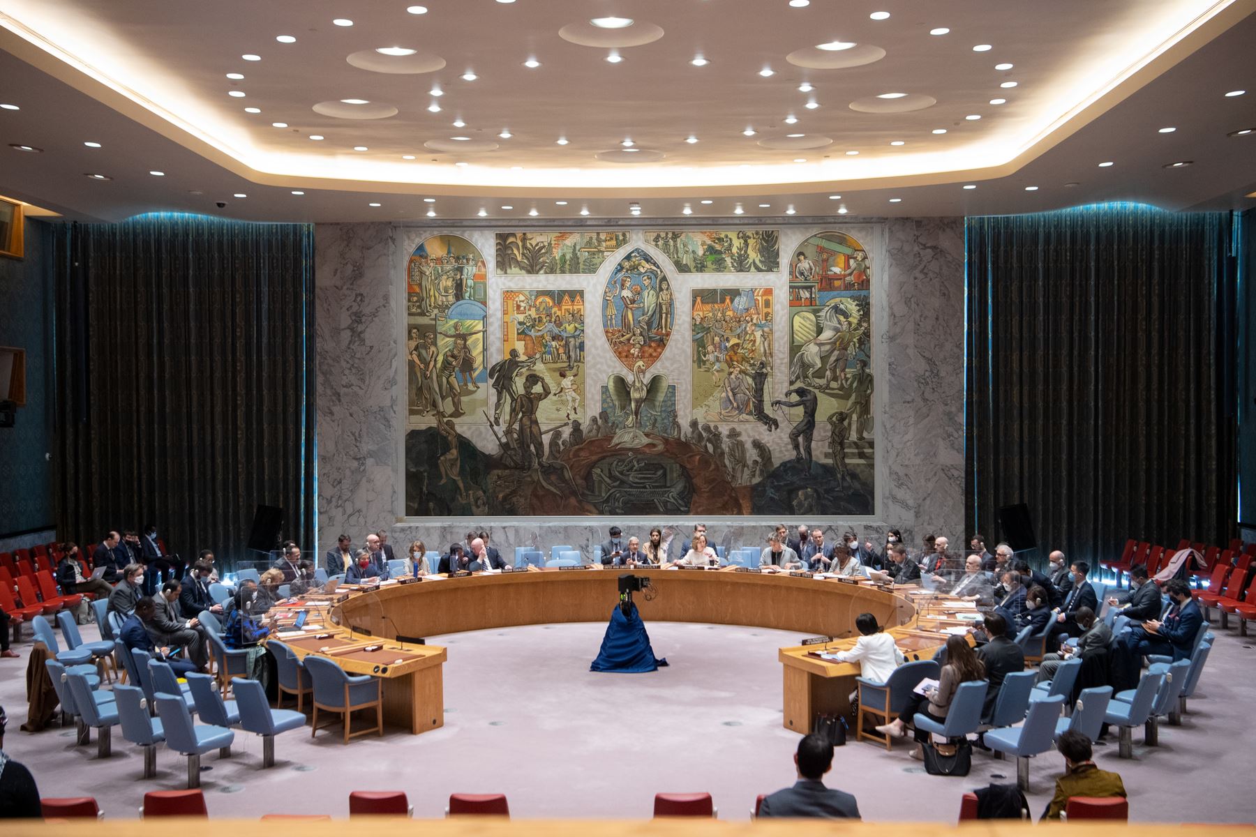 Fotografía cedida por la ONU de una vista del pleno del Consejo de Seguridad. Foto: AFP