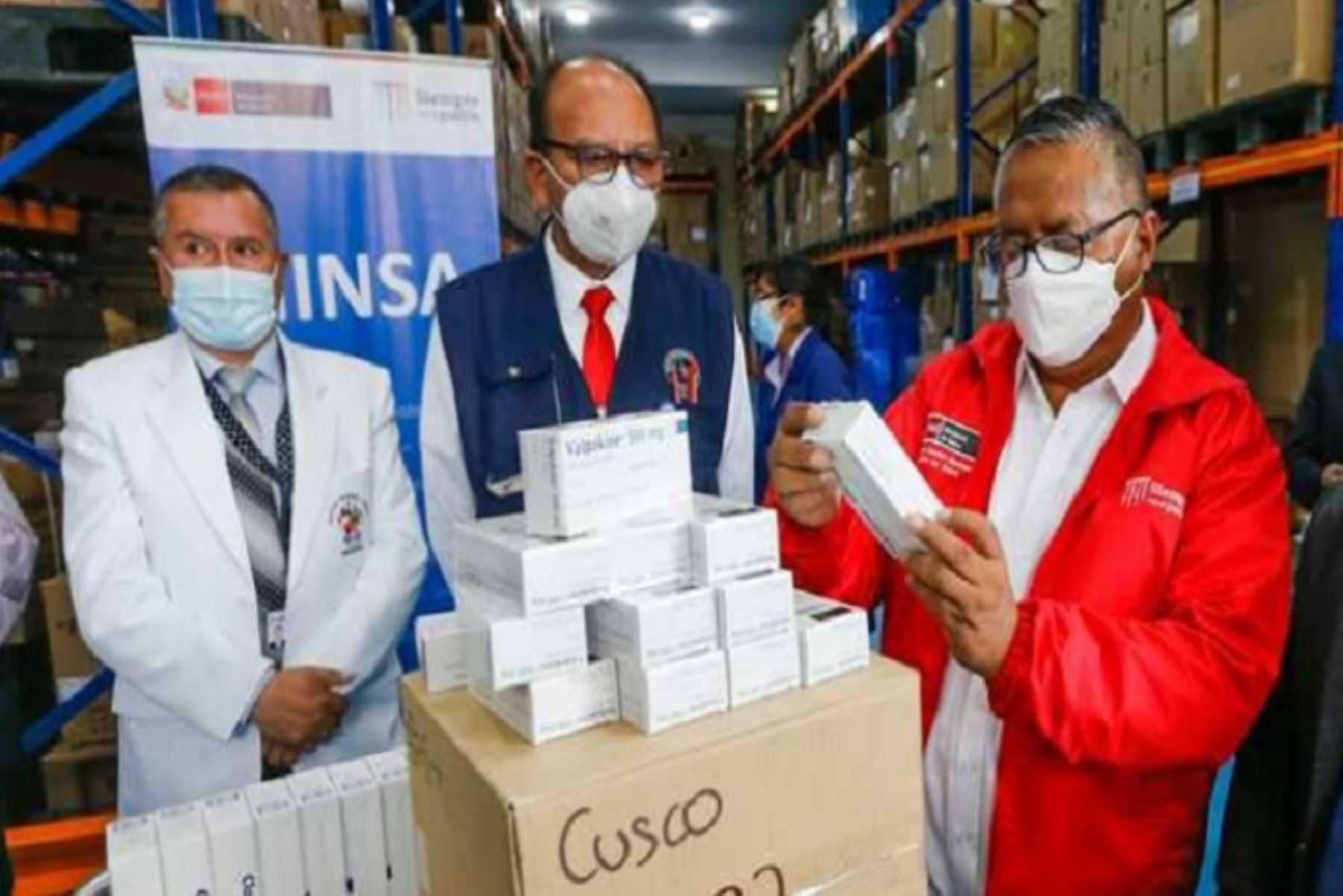 Los productos entregados están valorizados en más de 1.3 millones de soles para atención del covid-19 y otras enfermedades en la región Cusco.
