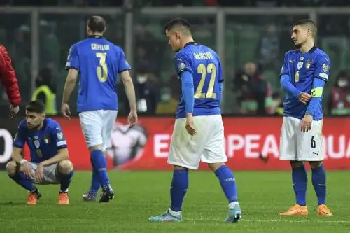 Italia quedó fuera del mundial de fútbol 2022. Foto: EFE