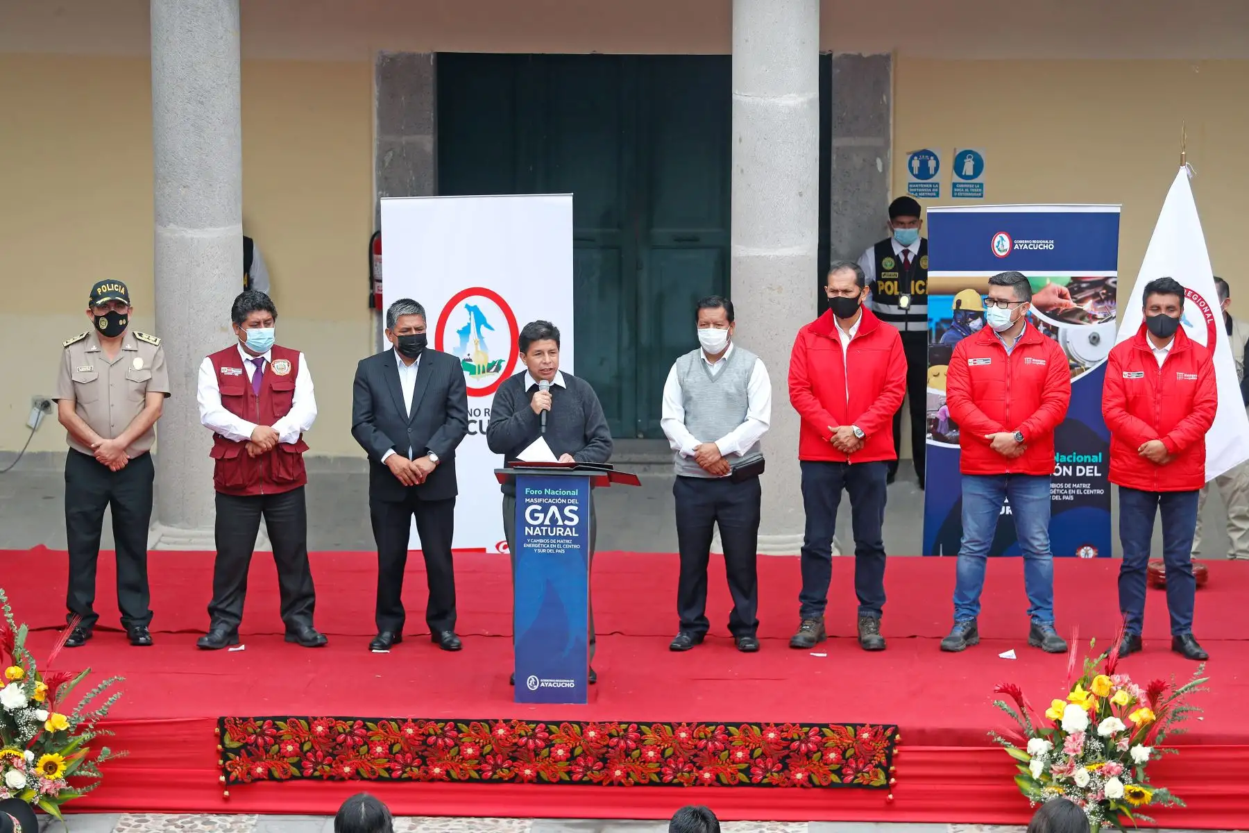 Presidente Pedro Castillo, participa en el foro “Masificación del gas natural y cambios de matriz energética en el centro y sur del Perú”. Foto: ANDINA/ Prensa Presidencia