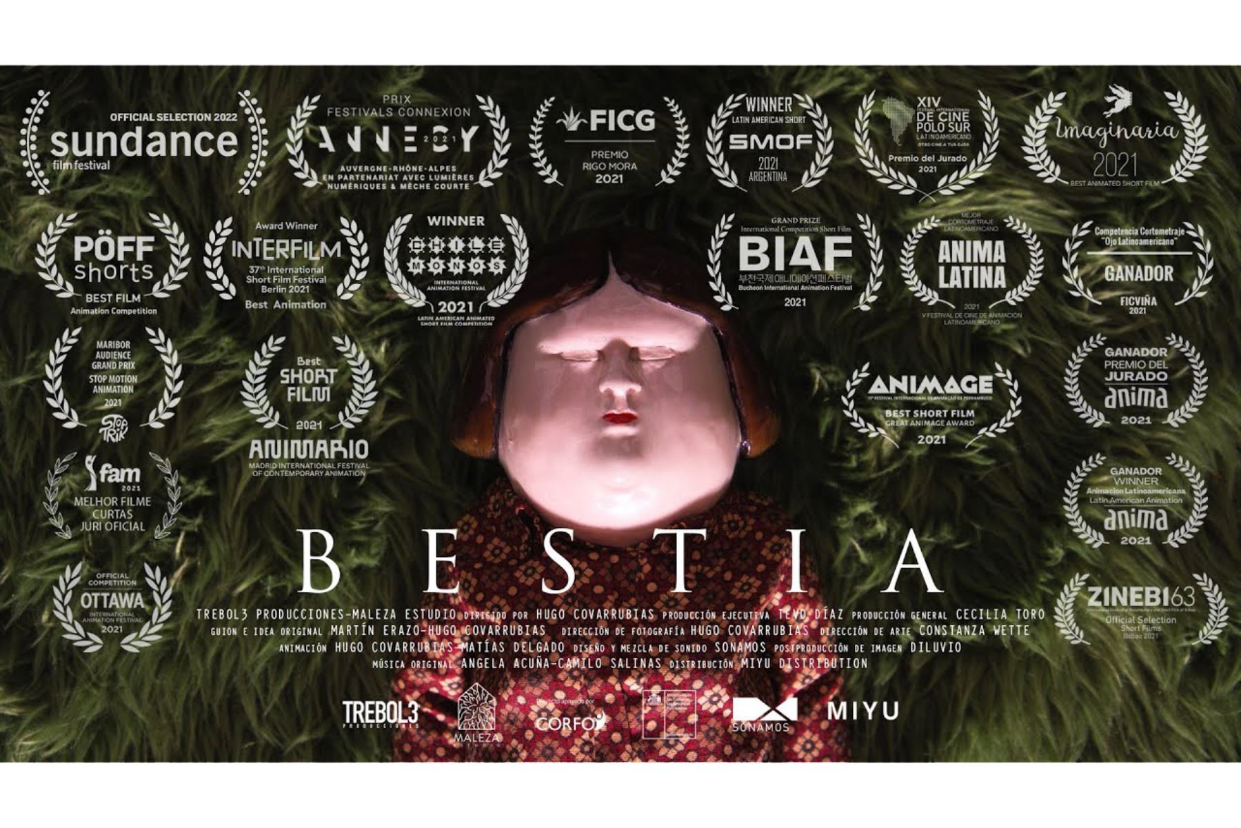 La película chilena Bestia compite por un galardón. Foto: Internet