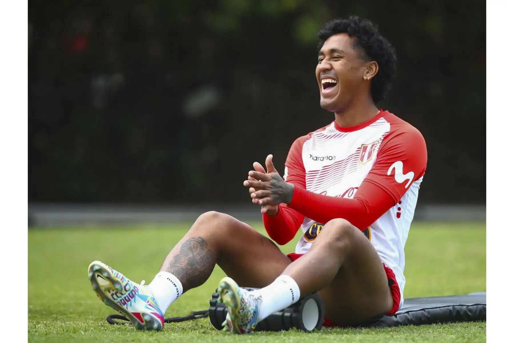 Renato Tapia de la Selección peruana realiza con sus entrenamientos y se alista para enfrentar a Paraguay, en el Estadio Nacional, por las Eliminatorias rumbo a Qatar 2022. Foto. Foto: FPF