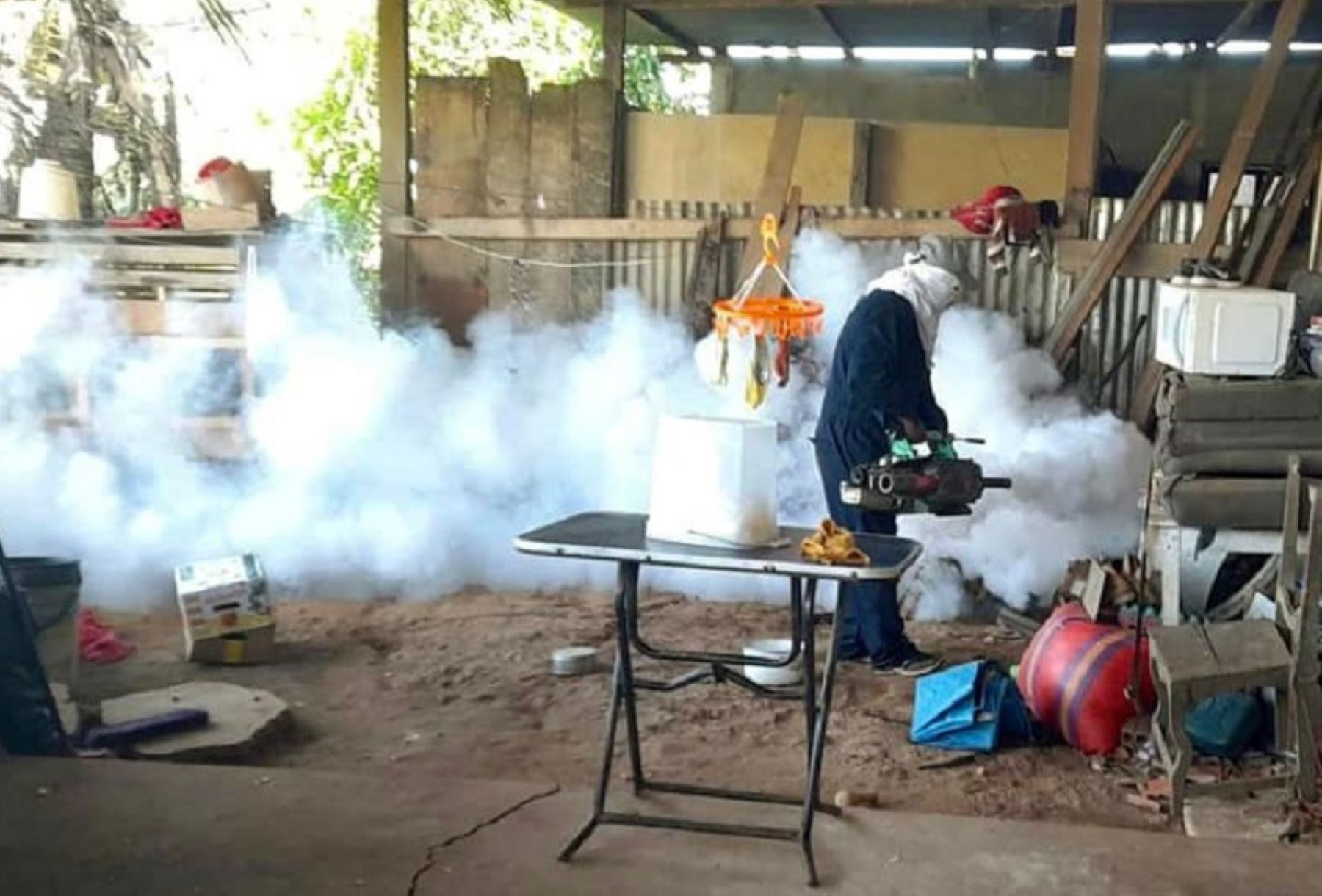 En el marco de las acciones de prevención y control del dengue en regiones priorizadas por los casos de dengue, zika y chikunguña, el Ministerio de Salud, a través de la Dirección Regional de Salud de Madre de Dios, inició la segunda vuelta de la fumigación en 20,000 viviendas de la ciudad de Puerto Maldonado.