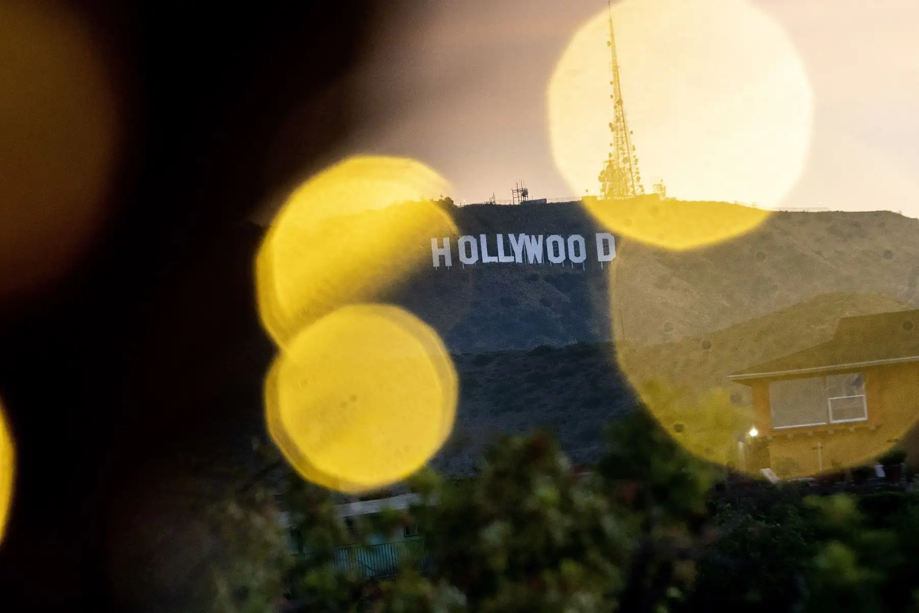 Hollywood Boulevard en California, antes de la 94ª entrega de los Premios de la Academia. Foto: AFP