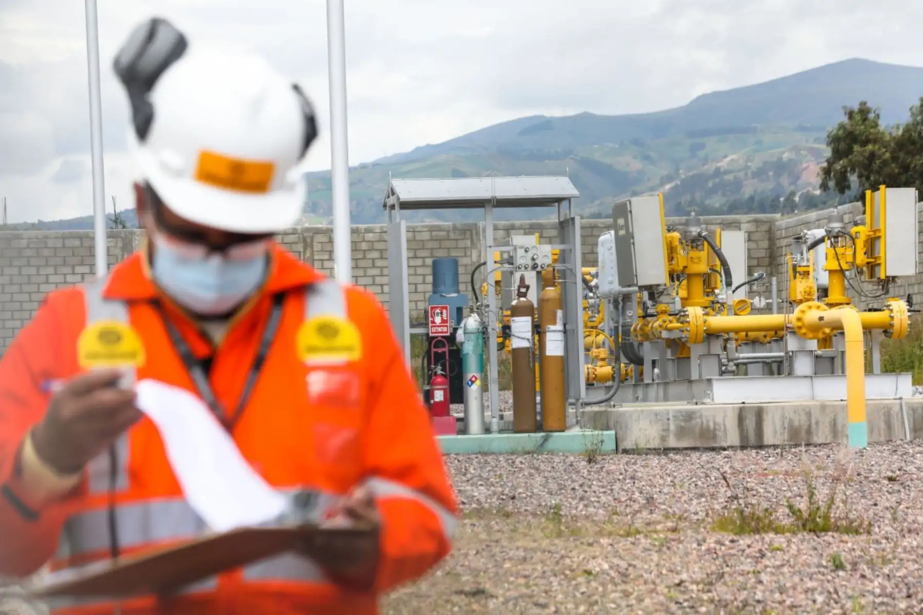 Planta para la distribución de gas natural. Cortesía