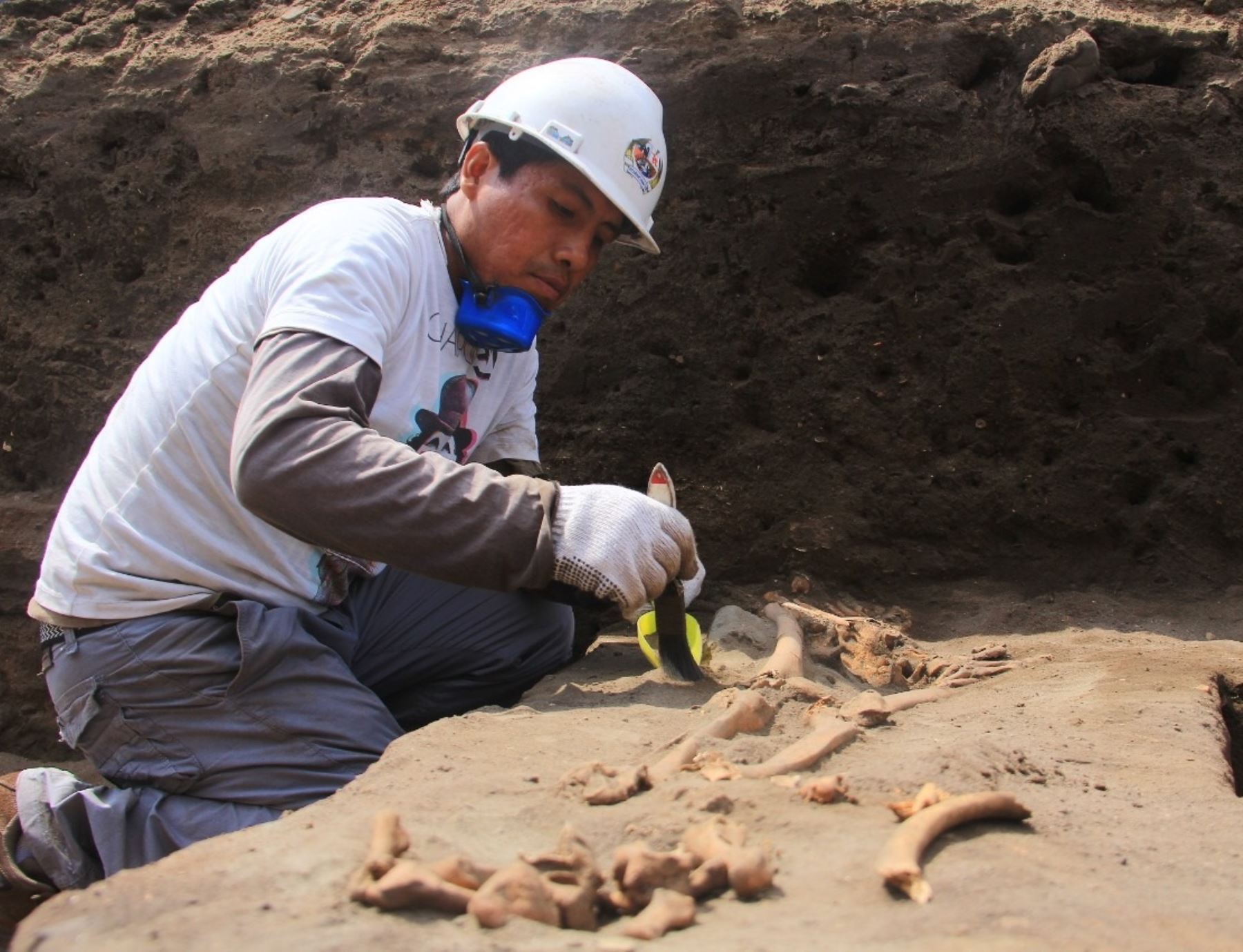 Un total de 6,442 metros cuadrados fueron excavados durante los trabajos de rescate arqueológico que se efectuaron en el sitio arqueológico Pampa La Cruz, ubicado en Huanchaco, provincia de Trujillo. Foto: Luis Puell