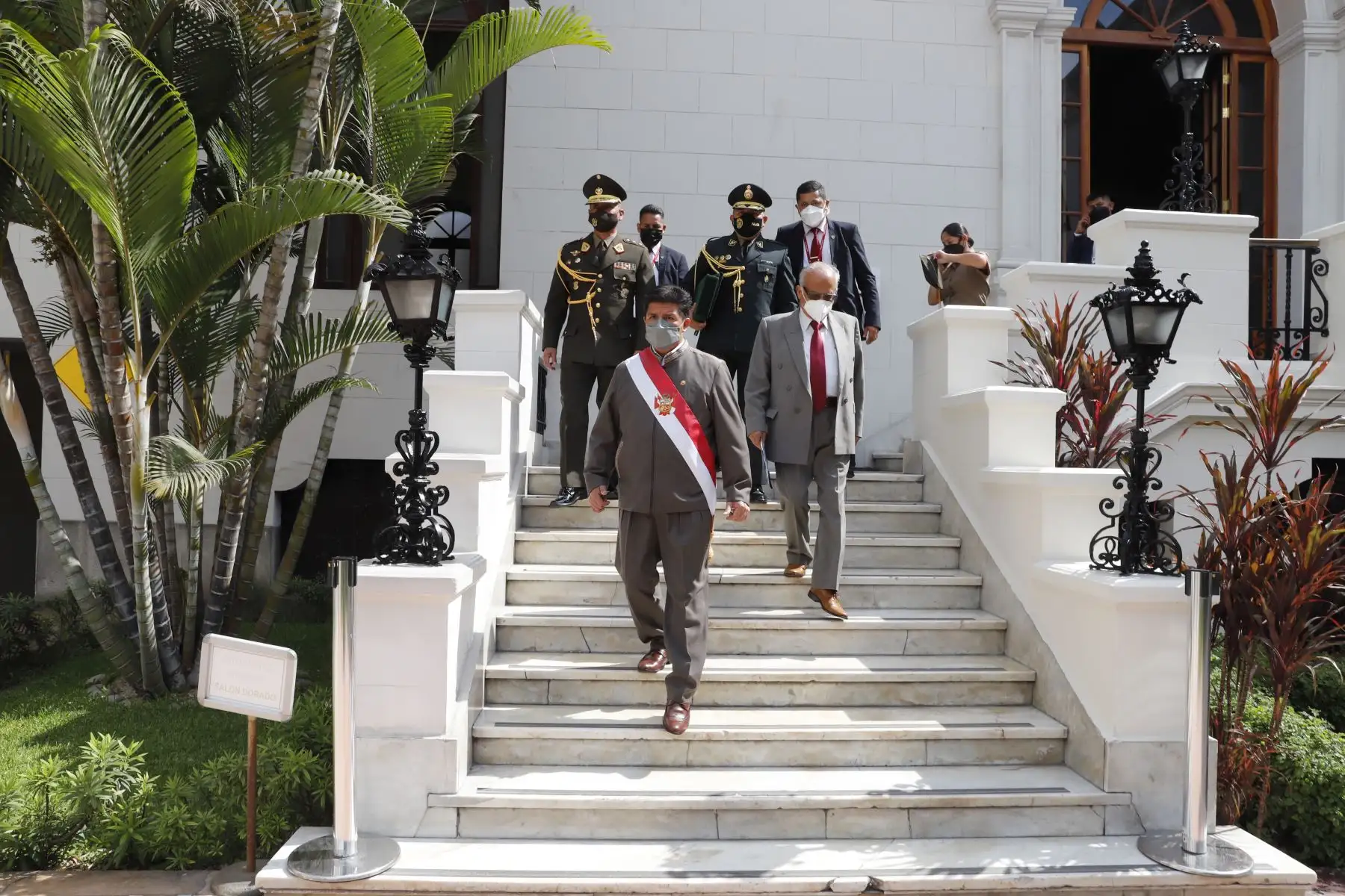 1 El presidente de la República, Pedro Castillo, se dirige al Congreso de la  República, donde se debatirá y votará la moción de vacancia. Foto: ANDINA/Presidencia Perú