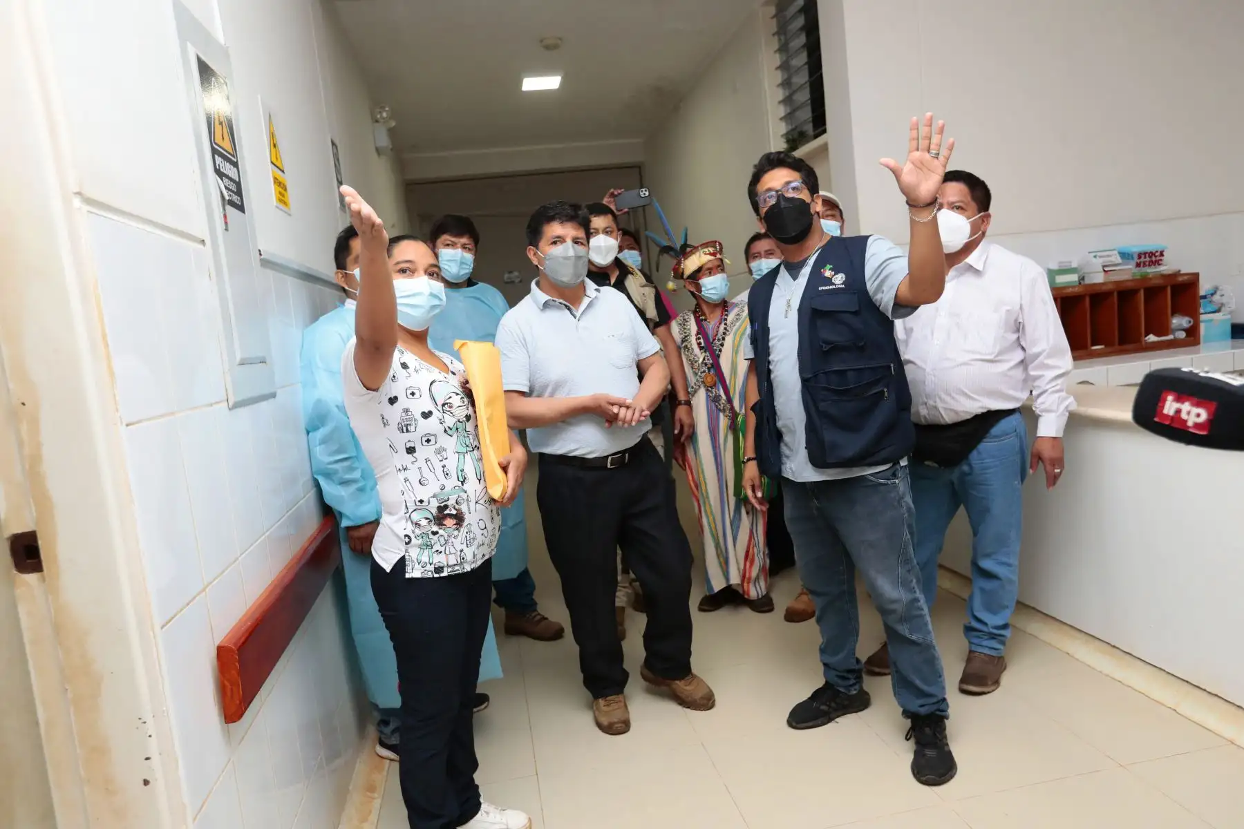 Mandatario Pedro Castillo supervisó el centro de salud del distrito de Puerto Bermúdez, en la región Pasco. Foto: ANDINA/ Prensa Presidencia