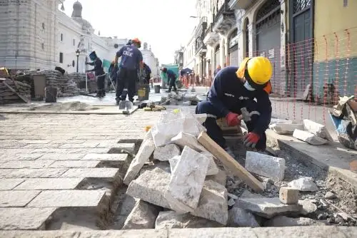 Centro histórico de Lima: segunda etapa de peatonalización tiene 39% de avance. Foto: ANDINA/Difusión.