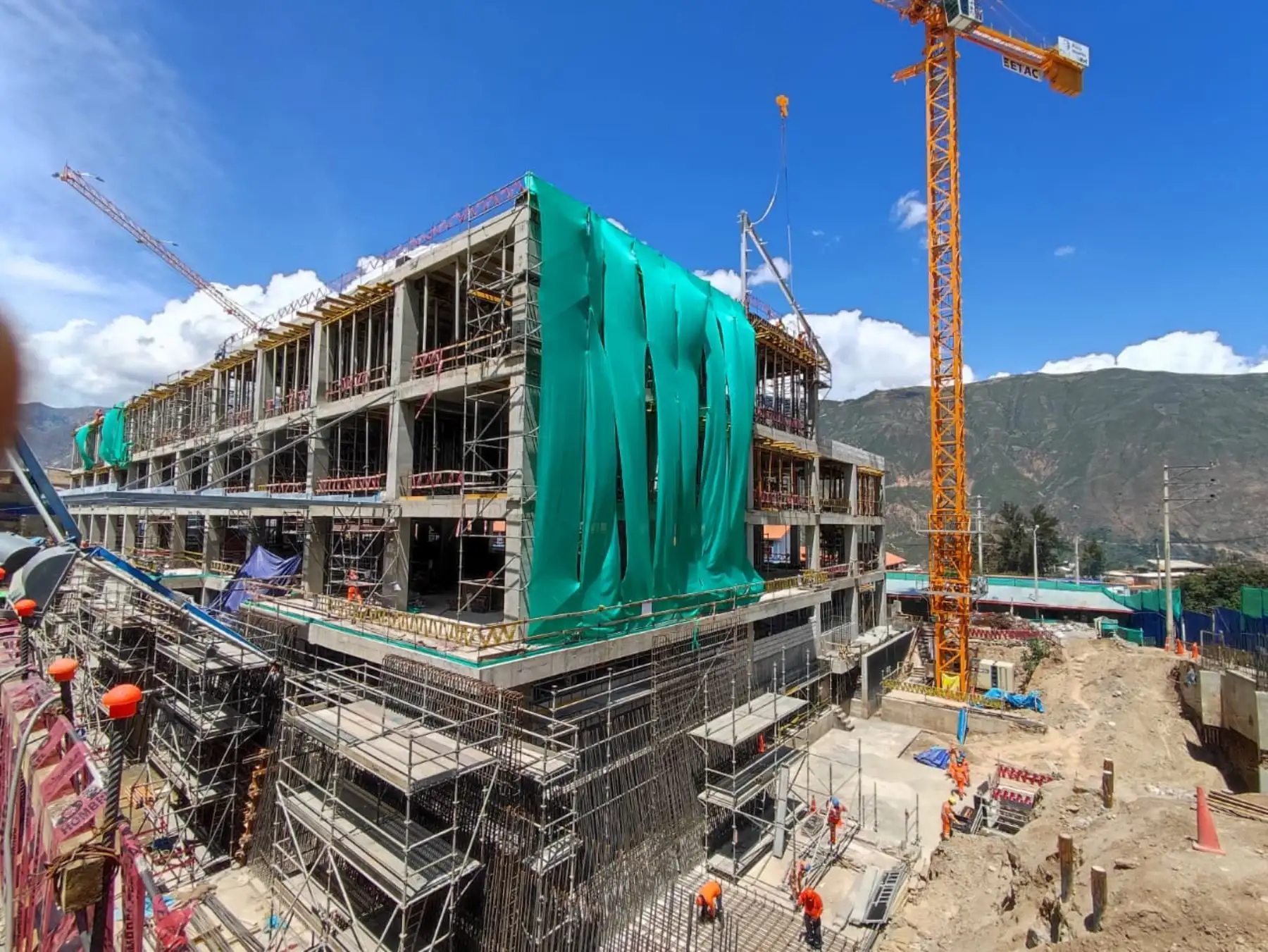 Áncash: reconstrucción del Hospital de Yungay nivel II-1 registra 35% de avance