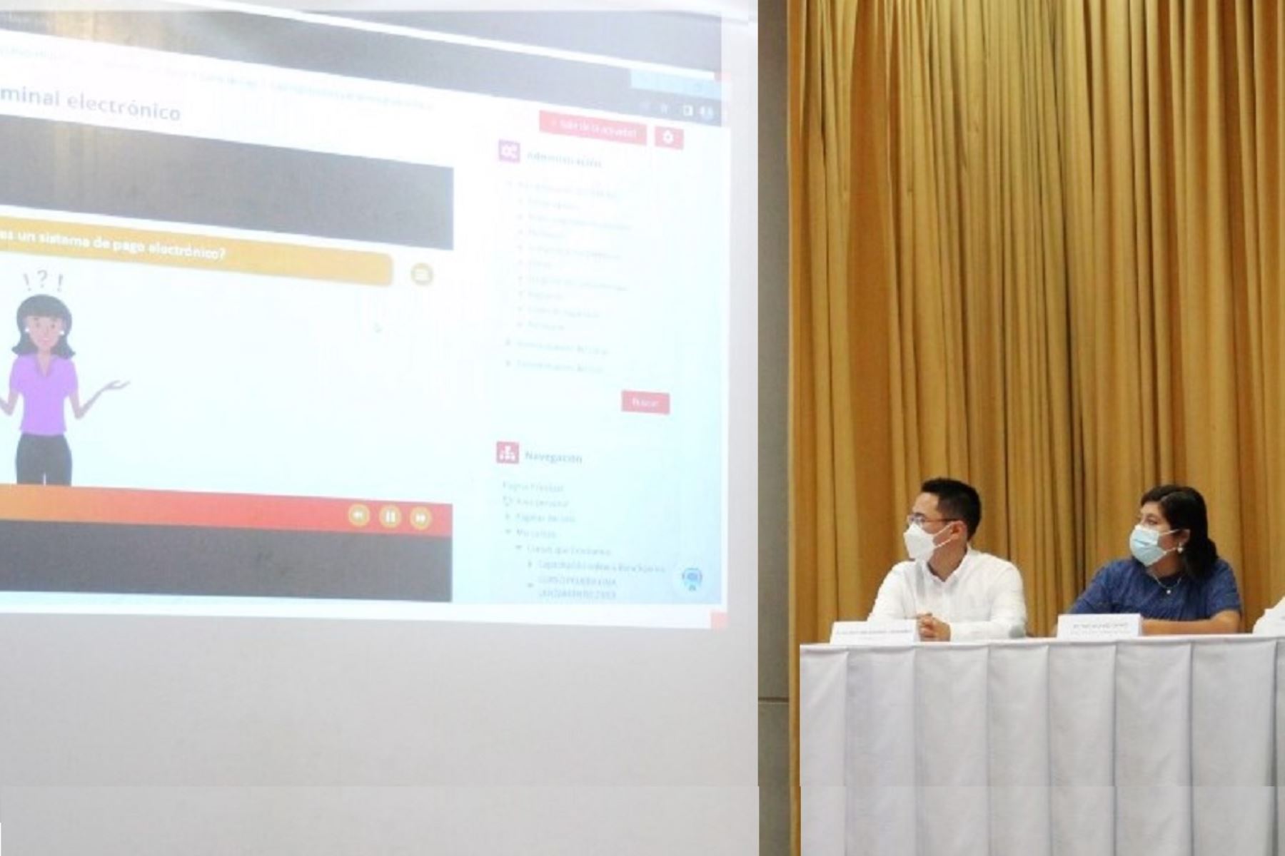 Ministra de Trabajo y Promoción del Empleo, Betssy Chavez Chino, participa en lanzamiento de la plataforma ‘Moodle’, para desarrollar cursos de capacitación laboral online. Foto: Cortesía.