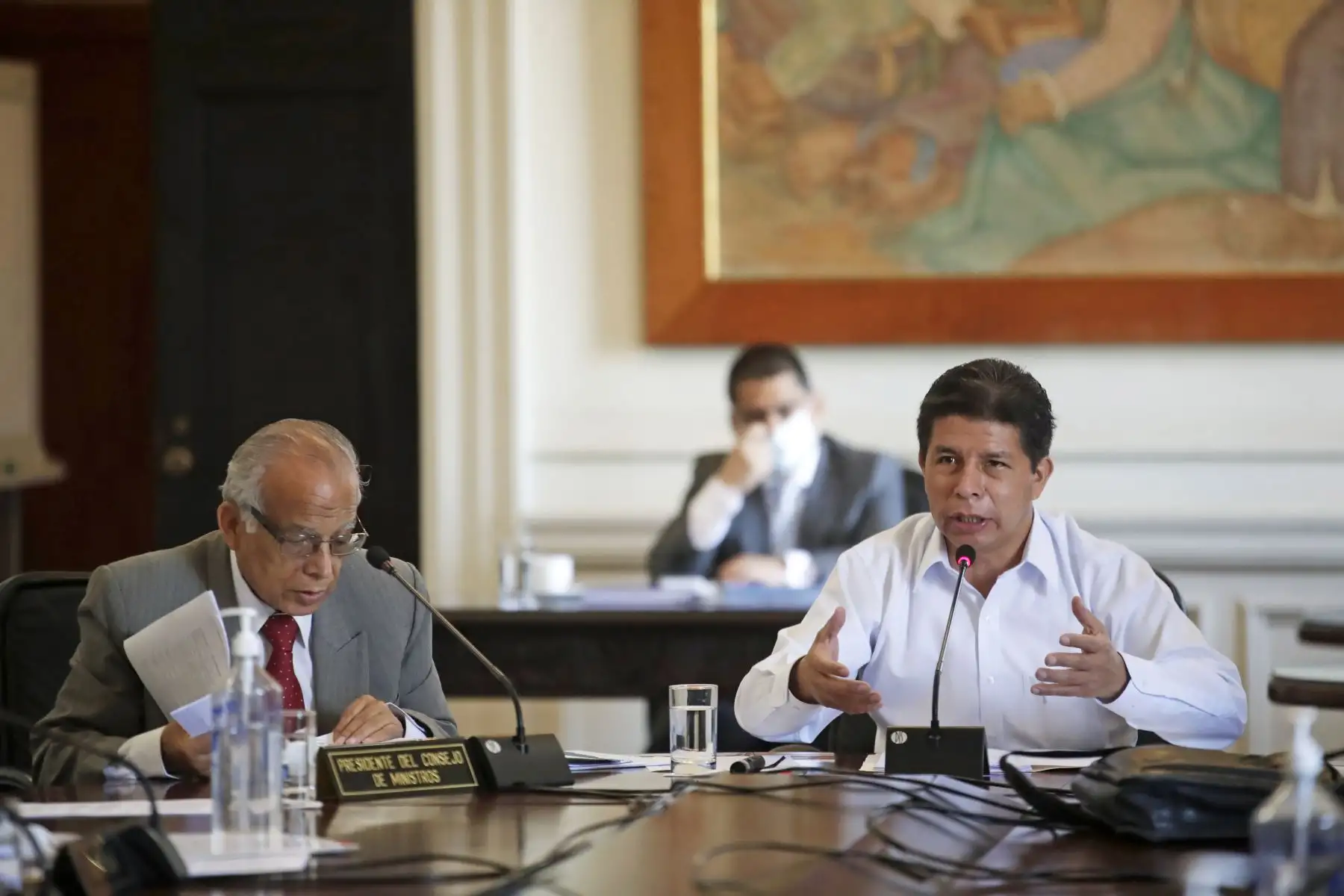 Jefe de Estado, Pedro Castillo, preside sesión del Consejo de Ministros. Foto: ANDINA/Prensa Presidencia