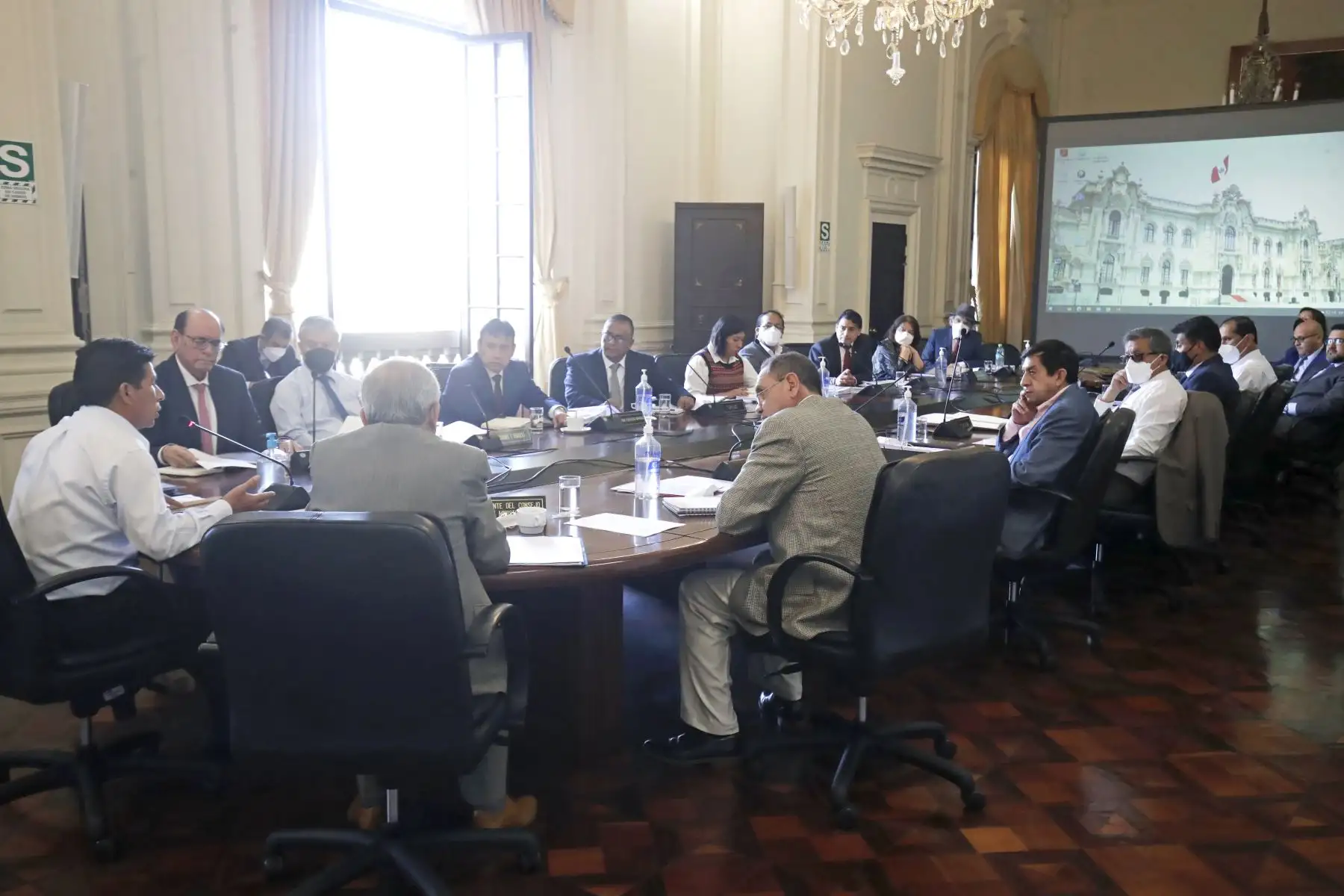 Jefe de Estado, Pedro Castillo, preside sesión del Consejo de Ministros. Foto: ANDINA/Prensa Presidencia
