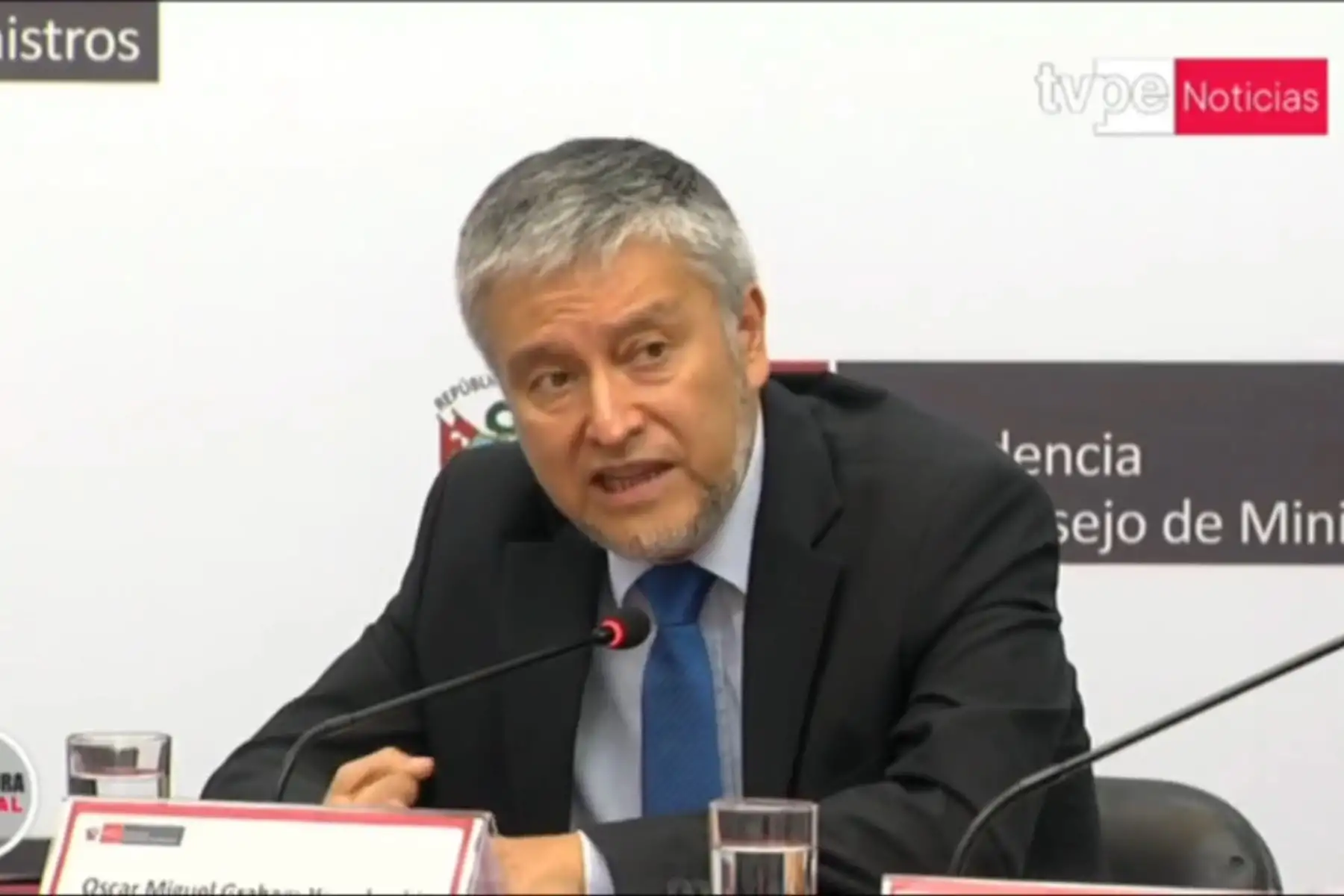 Ministro de Economía y Finanzas, Oscar Graham. Foto: Captura TV