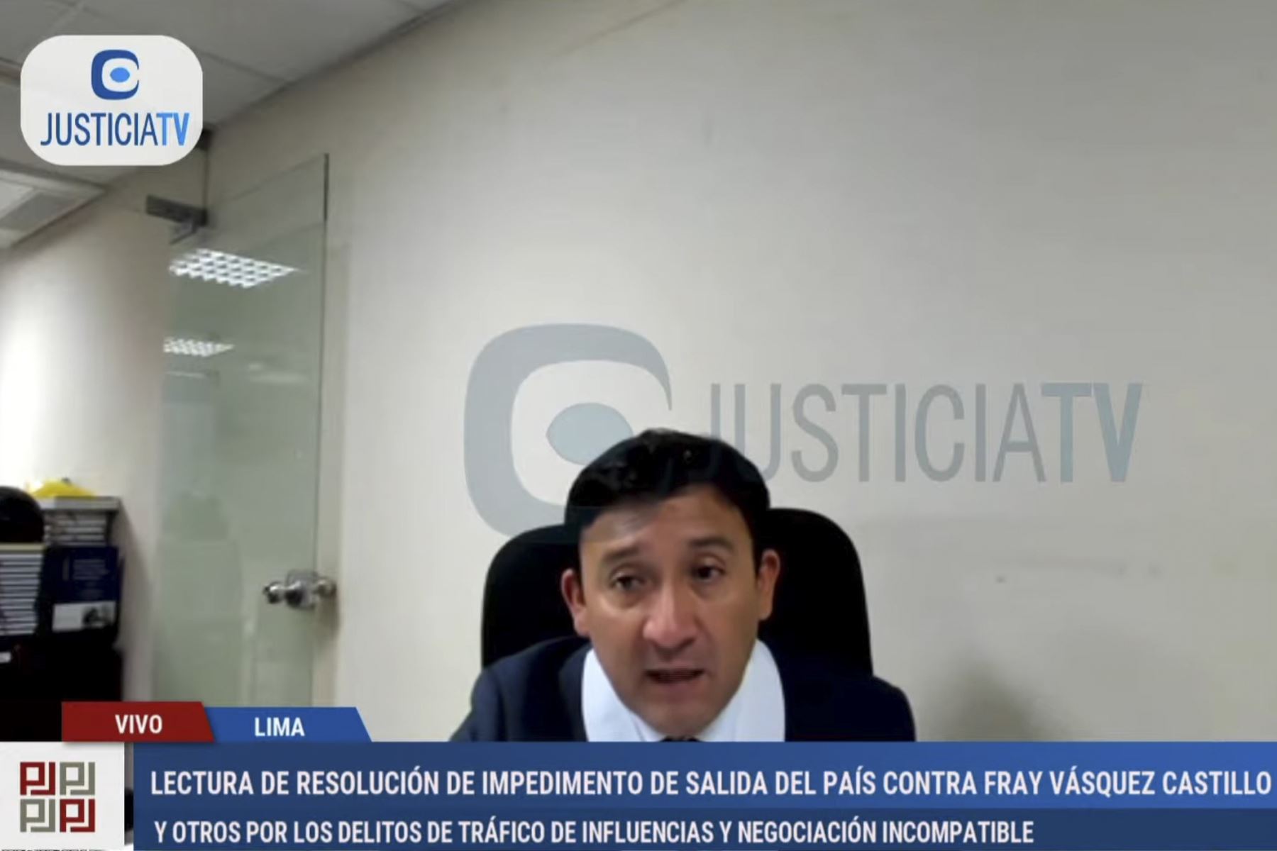 Audiencia del Segundo Juzgado de Investigación Preparatoria de la Corte Superior de Justicia de Lima. Foto: Captura TV