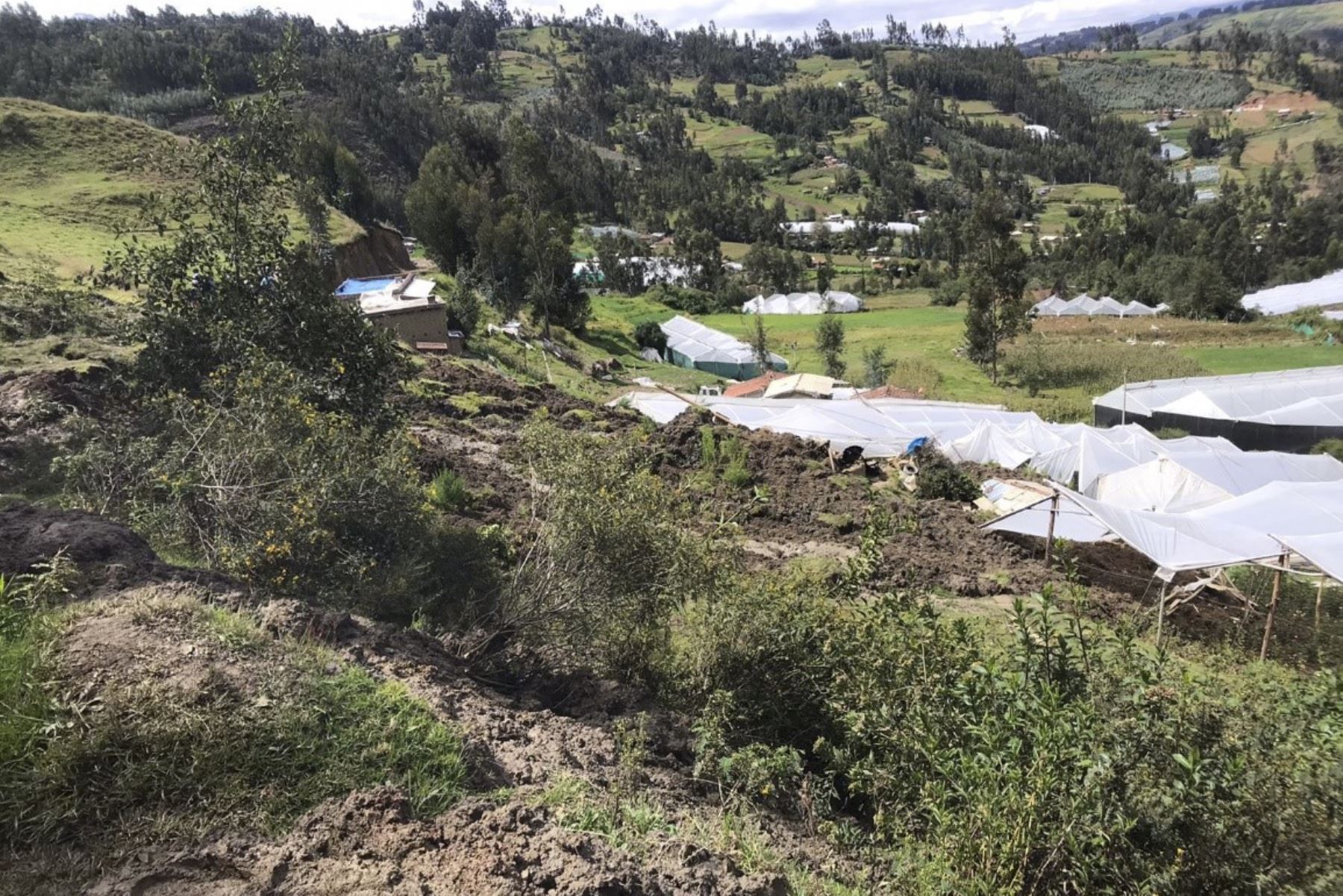 Lluvias ocasionan daños en viviendas y cultivos del distrito de Marcará, en la sierra de la región Áncash. Foto: ANDINA/Difusión