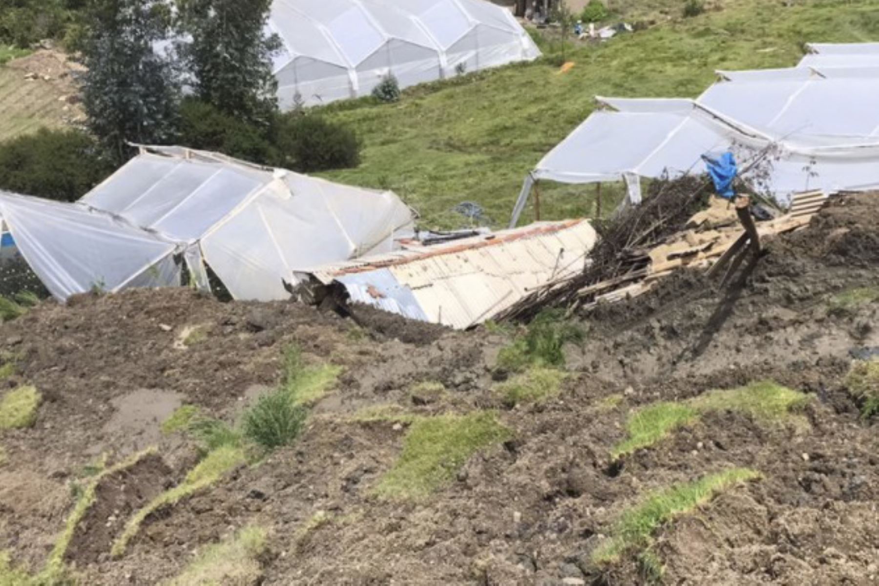 Lluvias ocasionan daños en viviendas y cultivos del distrito de Marcará, en la sierra de la región Áncash. Foto: ANDINA/Difusión