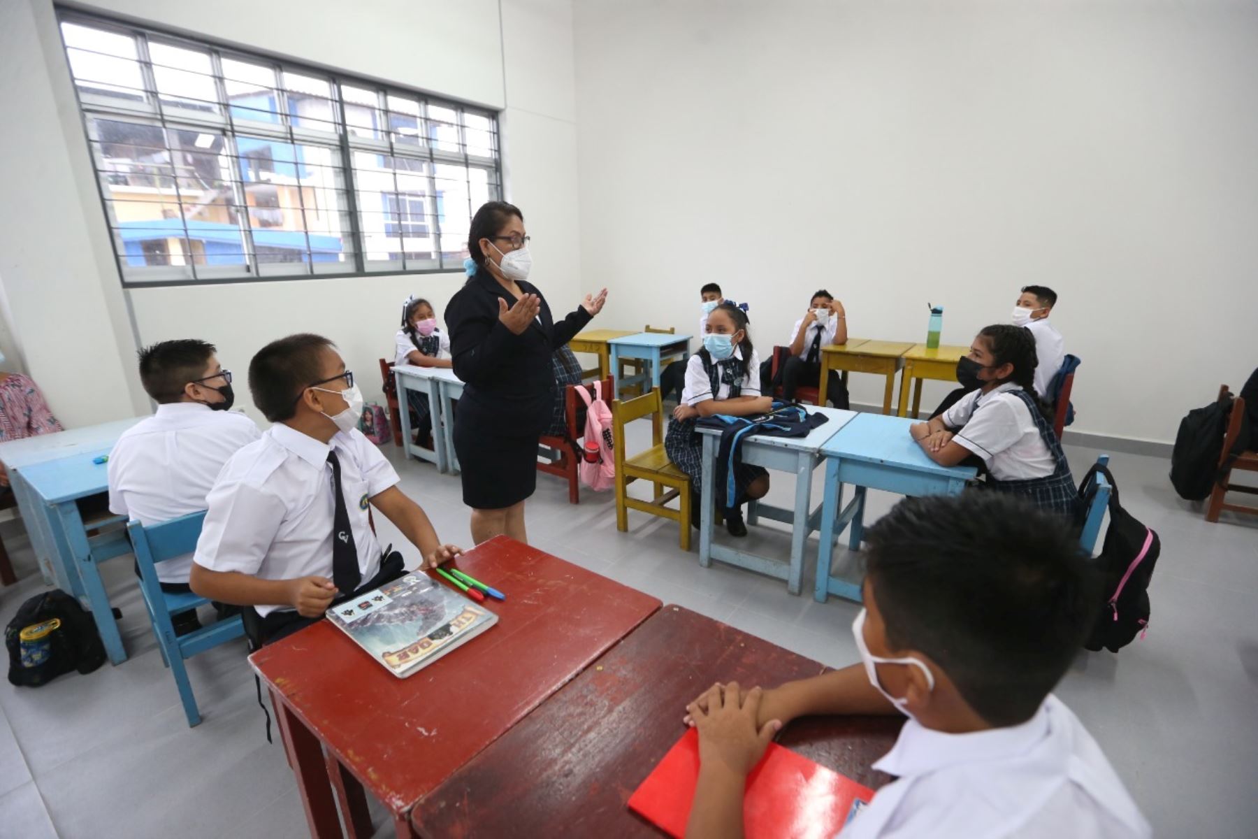 Ministro Rosendo Serna anuncia una serie de estrategias ante estudio que revela caída de aprendizajes de los estudiantes durante pandemia del covid-19. Foto:  ANDINA/Difusión