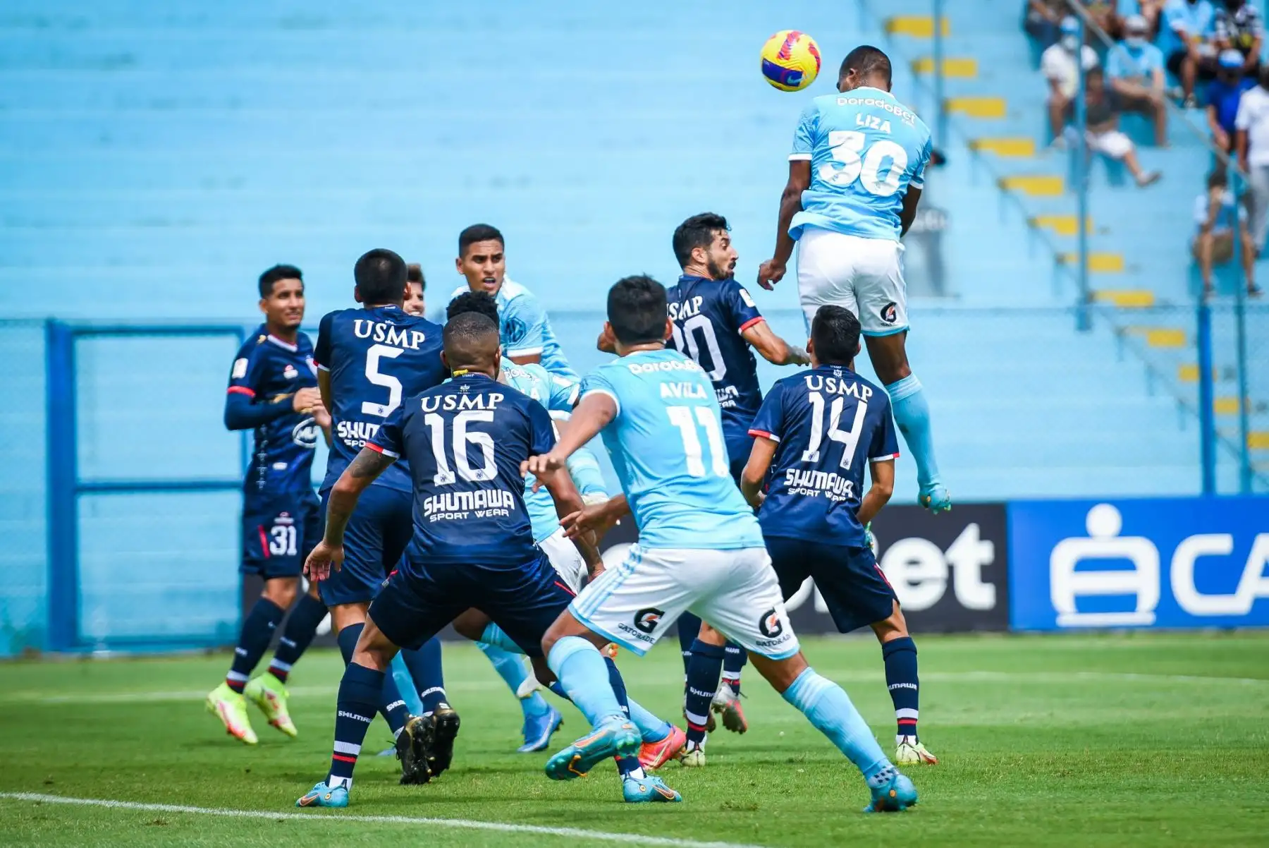 Sporting Cristal choca ante San Martín por la octava fecha de la Liga 1, en el estadio Alberto Gallardo. Foto: Club Sporting Cristal