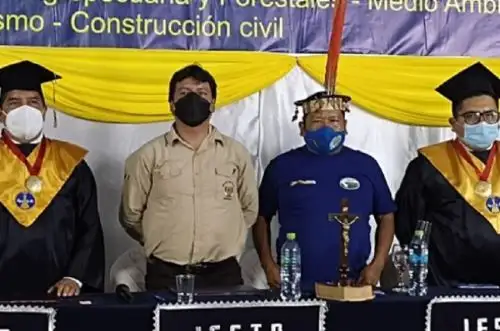 Jóvenes de las comunidades nativas ubicadas en el ámbito de la Reserva Comunal Machiguenga accederán a mayores facilidades para seguir sus estudios superiores, gracias al acuerdo de cooperación suscrito entre el Servicio Nacional de Áreas Naturales Protegidas por el Estado (Sernanp), el Ejecutor de Contrato de Administración ECA Maeni y el Instituto de Educación Superior Tecnológico Privado Signos de Fe.