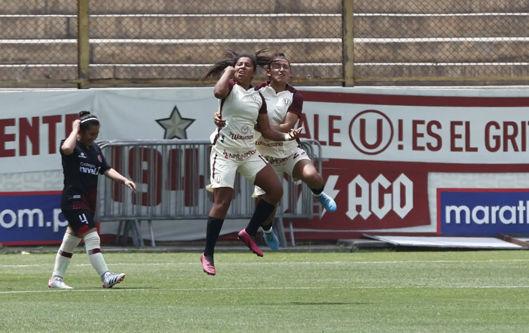 El equipo femenino de Universitario de Deportes goleó 6-0 a UTC en el inicio de la Liga Femenina 2022. El partido se jugó en el Estadio Monumental. Foto: FPF