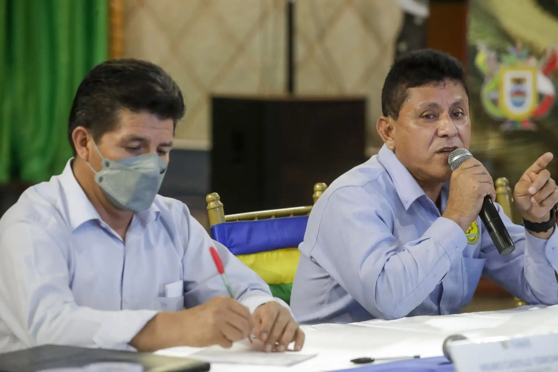 Presidente Pedro Castillo sostiene un encuentro con la población de Tumbes en la Plaza de Armas de esta región norteña. Foto: ANDINA/Prensa Presidencia