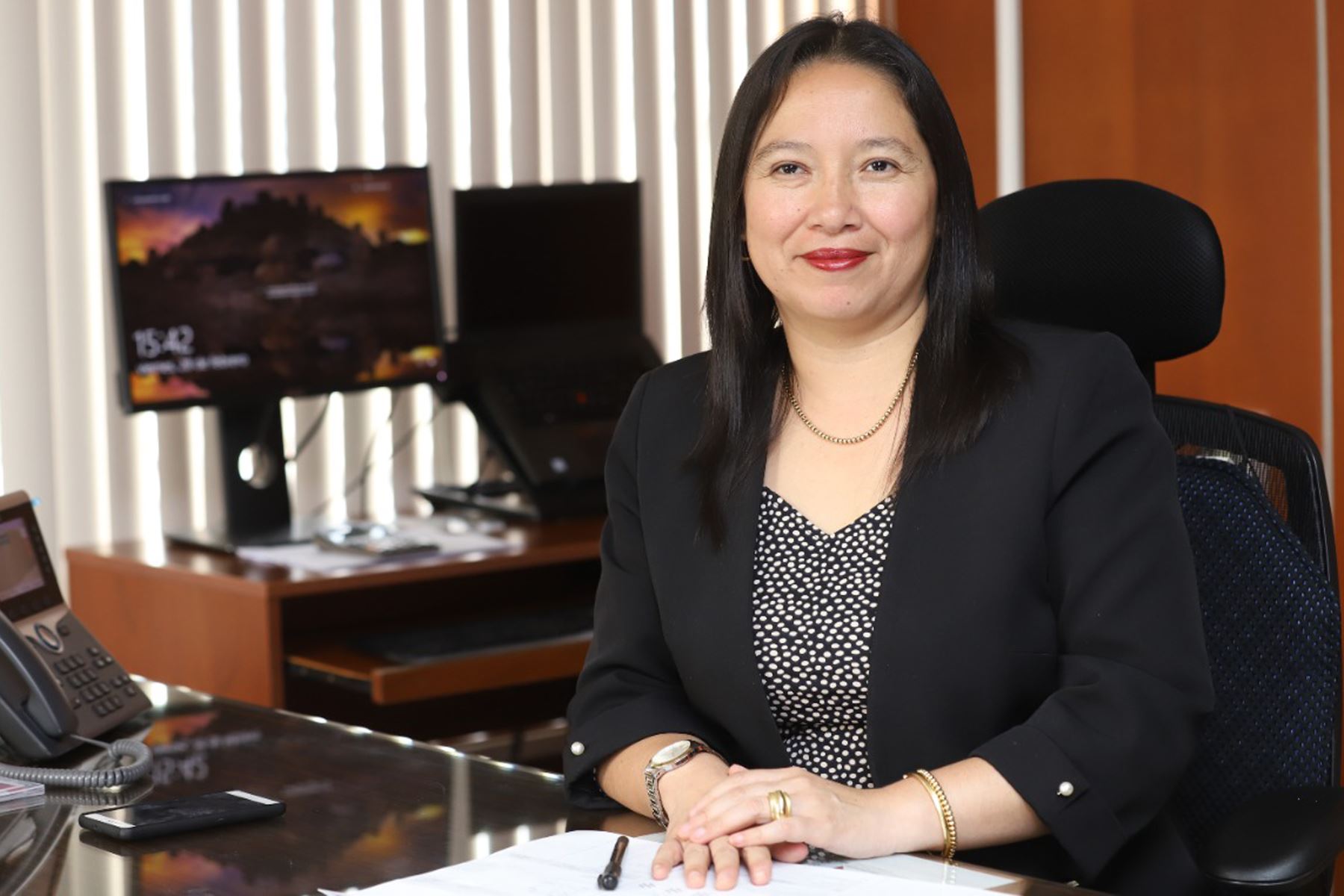 Nueva gerente general encargada de Petroperú, Cristina Fung Quiñones. ANDINA/Difusión