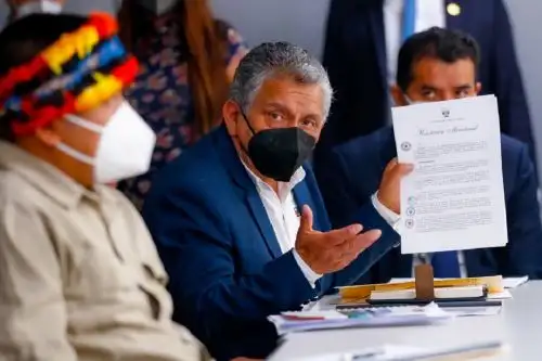Ministro de Energía y Minas, Carlos Palacios. Foto: cortesía.