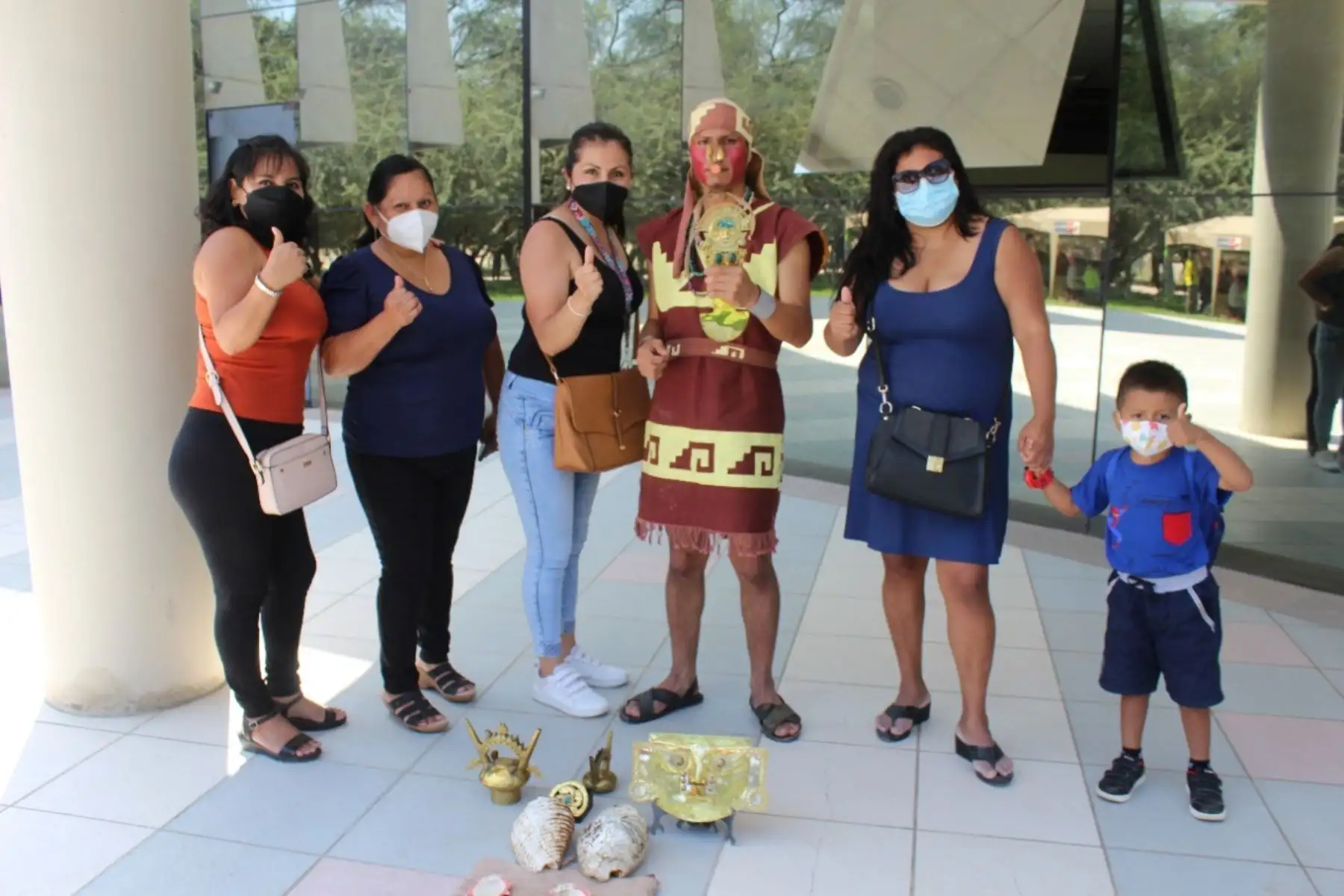 Importante afluencia de visitantes en el Museo Nacional Sicán durante el primer domingo de abril. Foto: ANDINA/Difusión