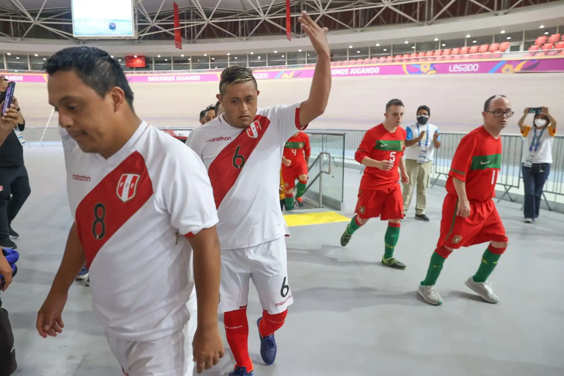 Por primera vez el Perú es sede de la Copa Mundial Futsal Down que se disputa en el el velódromo de la Villa Deportiva Nacional (Videna).
Foto: ANDINA/Melina Mejía