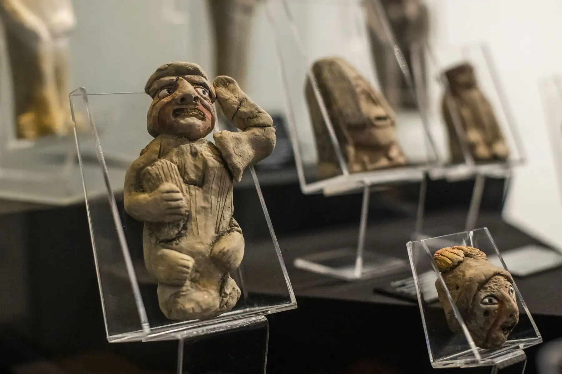 La arqueóloga Ruth Shady participó hoy en la inauguración de la muestra 