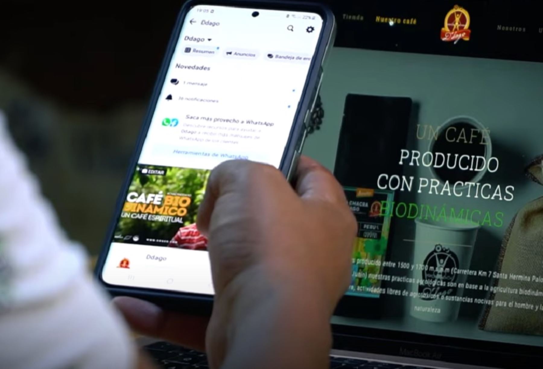 La Ruta del Café en la provincia de Chanchamayo, región Junín, es un ejemplo de éxito de la iniciativa “1000 Aldeas Digitales en América Latina y el Caribe”, que impulsa la Organización de las Naciones Unidas para la Alimentación y la Agricultura (FAO) para impulsar el turismo rural mediante la mejora de capacidades en digitalización de sus servicios.