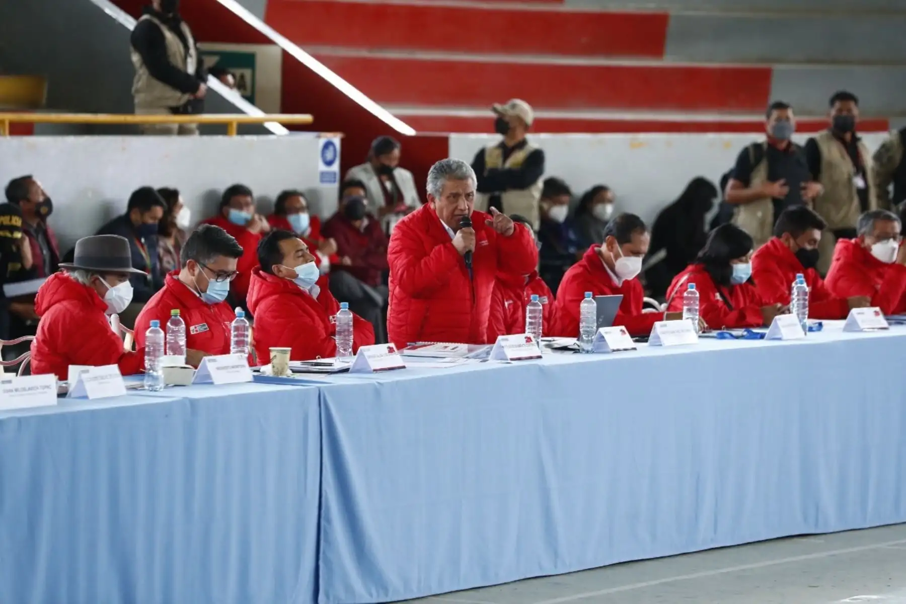 Ministro de Energía y Minas, Carlos Palacios, participó en el Consejo de Ministros Descentralizado en la ciudad de Huancayo. Foto: cortesía.