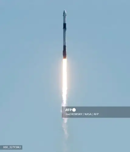 NASA transmite en vivo el lanzamiento de SpaceX. Foto: AFP