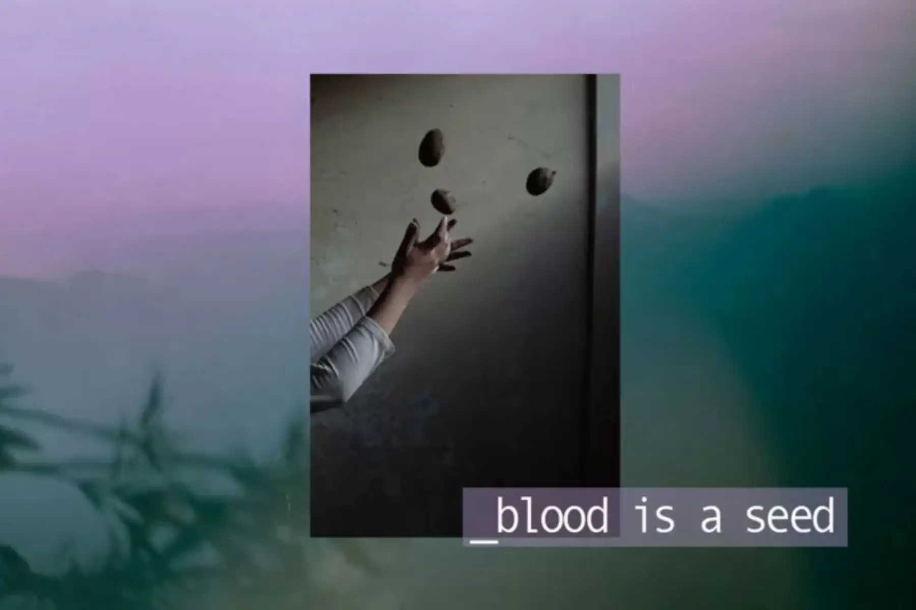 Afiche del proyecto fotográfico Blood is a Seed ("La sangre es una semilla"), de Isadora Romero, en Colombia.
Foto: Isadora Romero / WPP