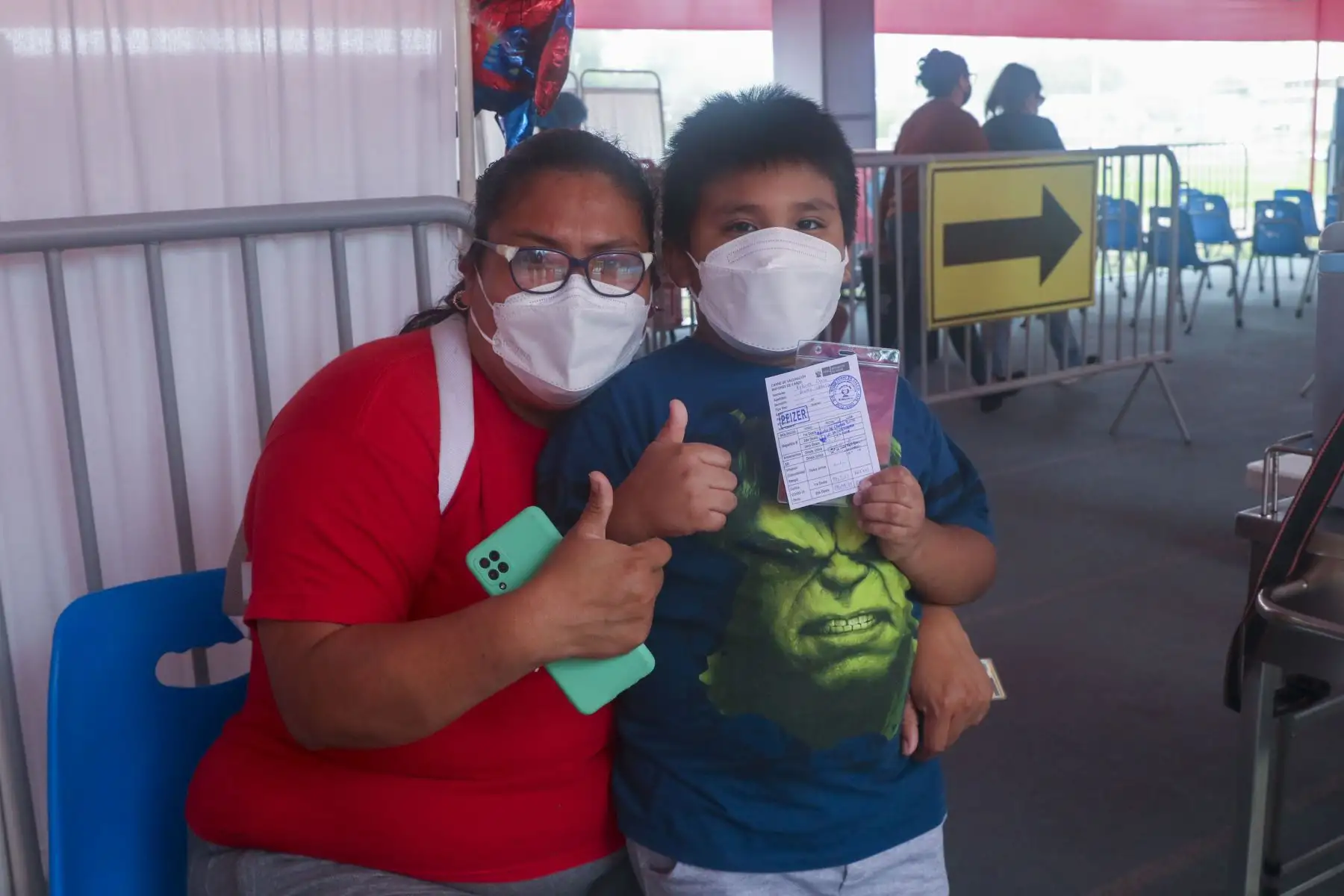 Minsa realiza jornada de  36 horas de vacunación contra la covid - 19 en el estadio Luis Gálvez Chipoco,en el distrito de Barranco. Foto: ANDINA/Eddy Ramos