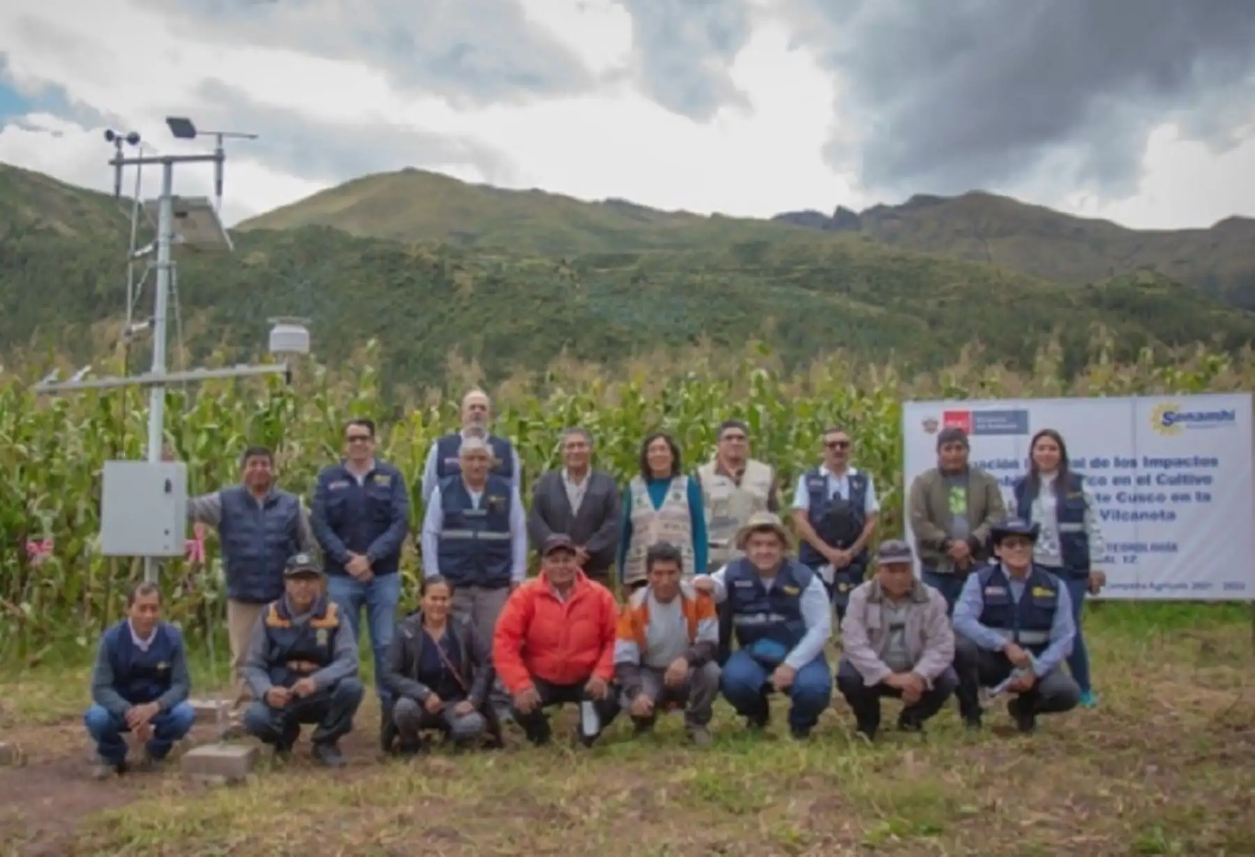 Senamhi inicia implementación de estaciones meteorológicas automáticas con fines agrícolas.