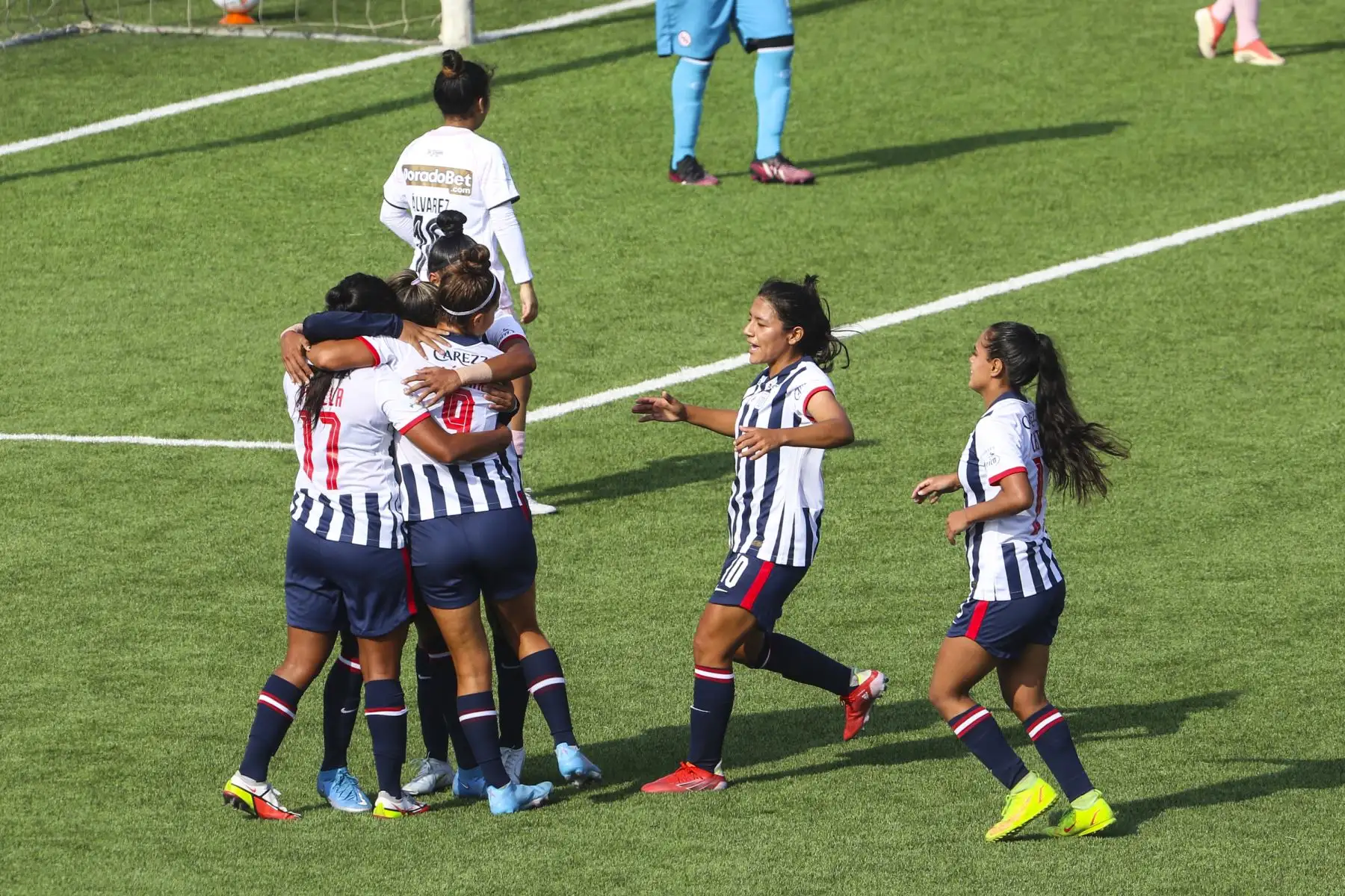 Alianza Lima enfrenta a Sport Boys en el inicio de la Liga 1 Femenina 2022, en el Estadio San Marcos. Foto: ANDINA/Eddy Ramos