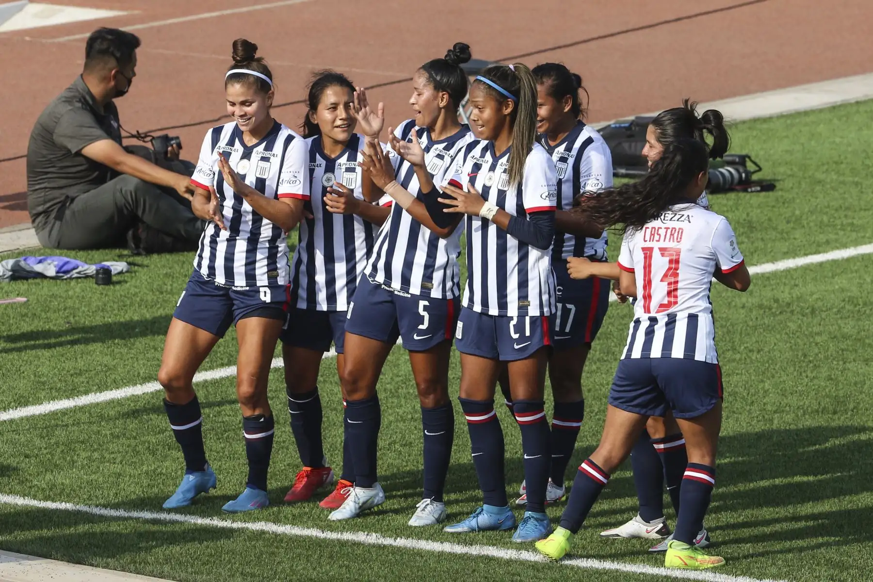 Alianza Lima enfrenta a Sport Boys en el inicio de la Liga 1 Femenina 2022, en el Estadio San Marcos. Foto: ANDINA/Eddy Ramos