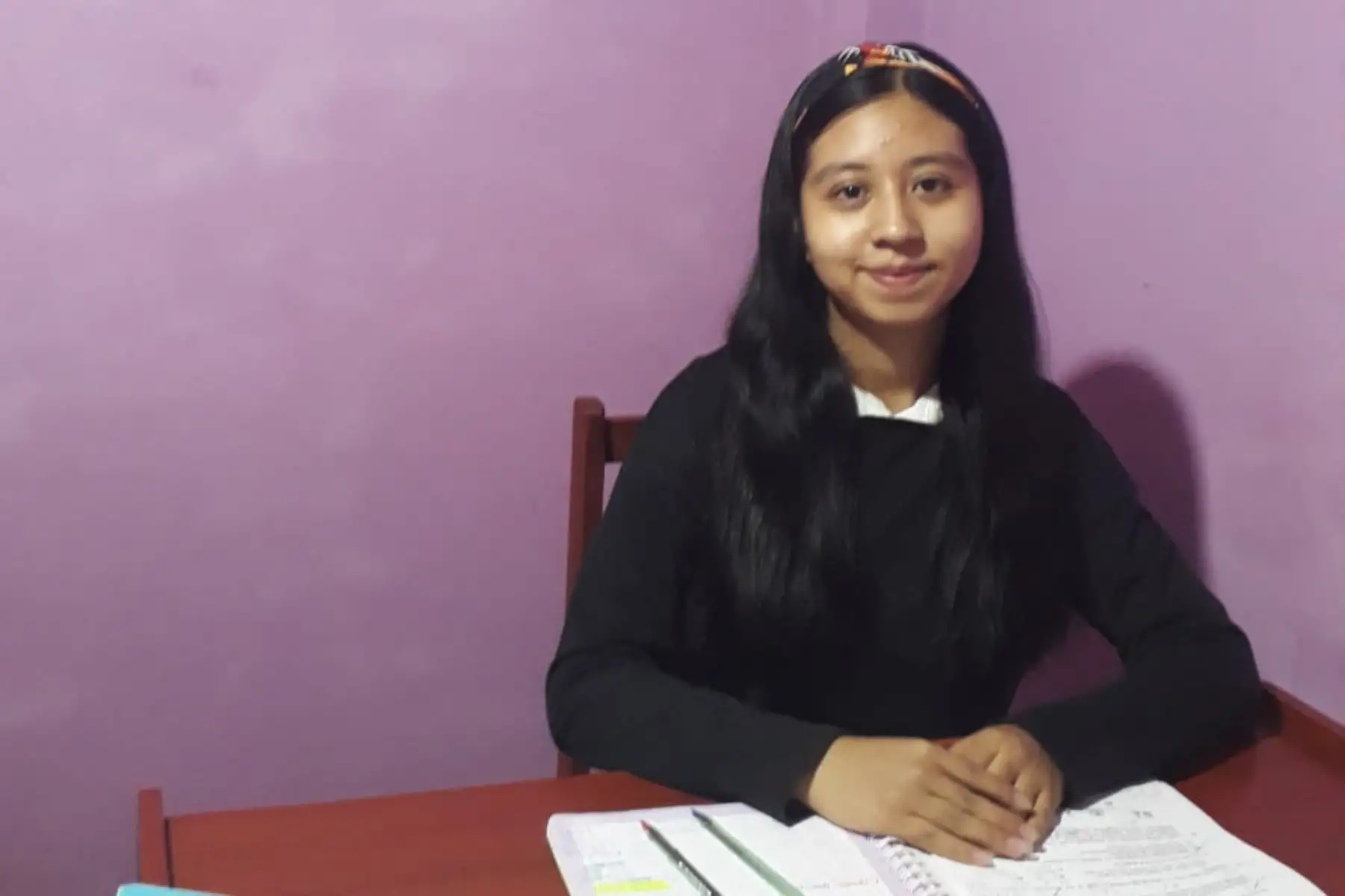 Pierina Gonzales, la postulante que ocupó el primer puesto en Medicina General en Universidad Nacional Mayor de San Marcos. Foto: ANDINA