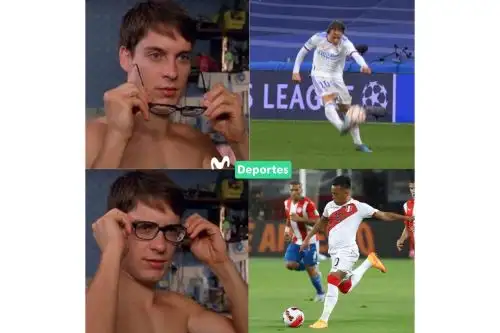 Tres dedos, parte externa del pie derecho, el esférico y una parábola que rozaba la atmósfera del Bernabéu y zapatazo en primera de Rodrygo. Golazo, qué duda cabe. Foto: Captura de pantalla