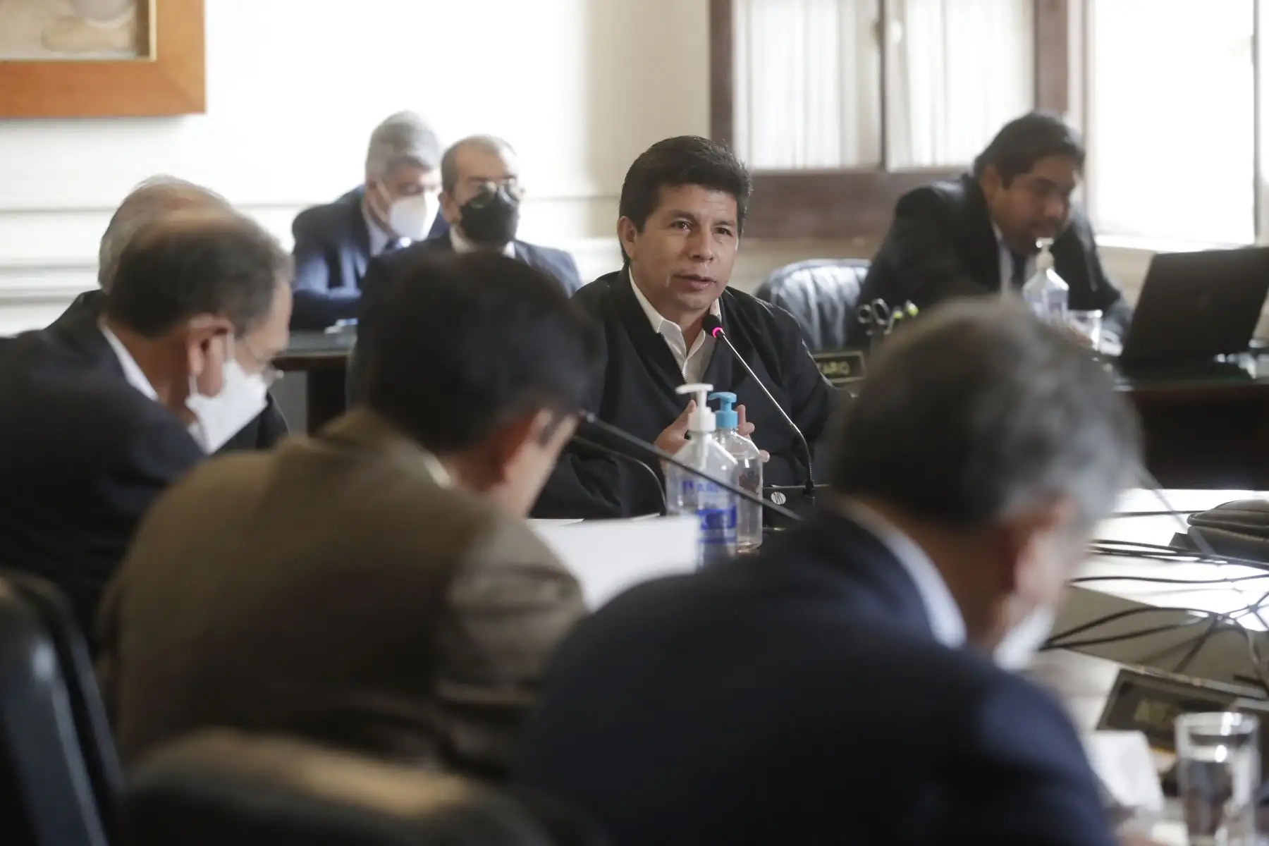 Presidente de la República, Pedro Castillo lidera nueva sesión del Consejo de Ministros.Foto: ANDINA/ Prensa Presidencia