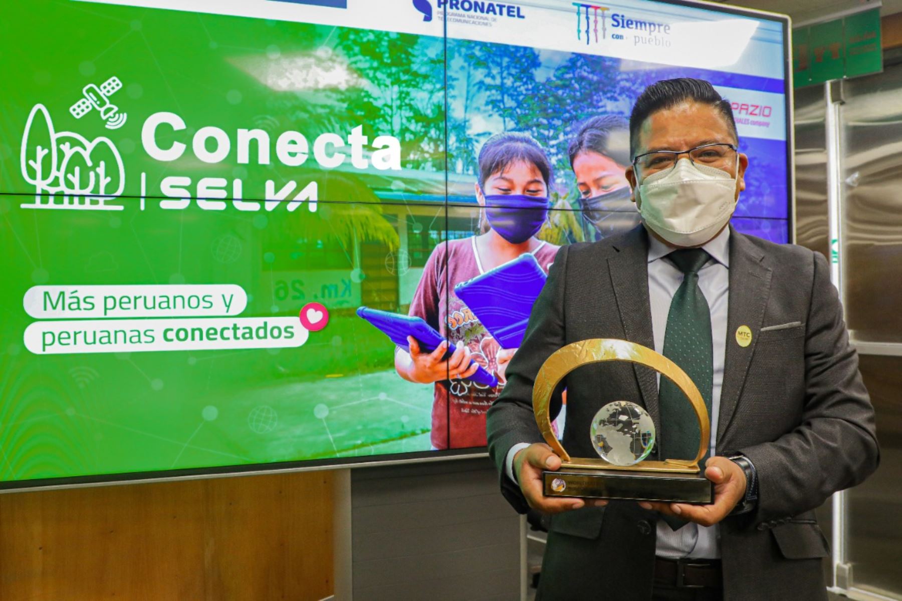 MTC recibe premio internacional por Conecta Selva, que beneficia con Internet ala Amazonía