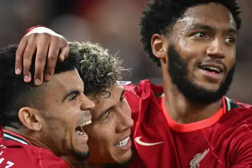 Darwin Núñez puso el tercero en el 82, con un gran definición ante Alisson. Foto: AFP