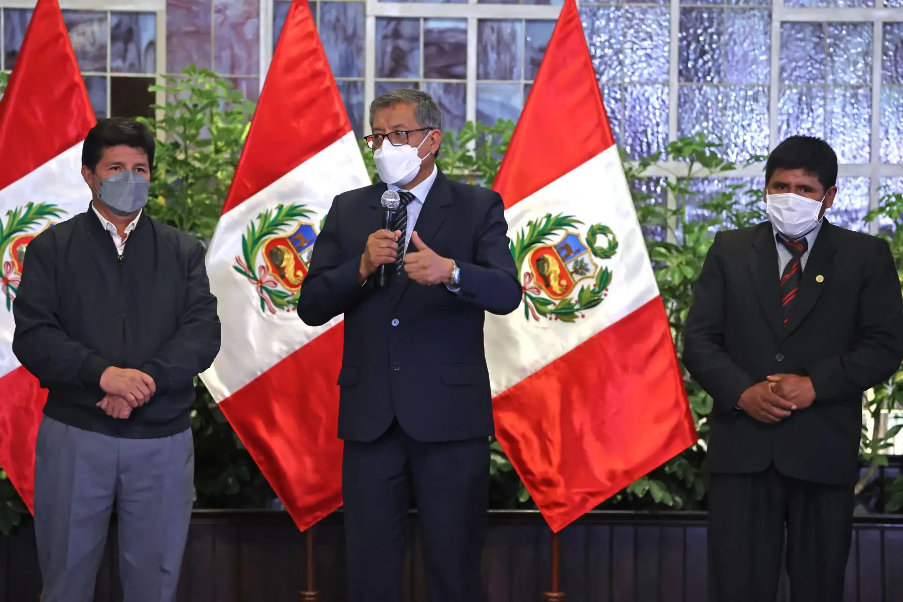 Presidente Pedro Castillo lideró acto de presentación y publicación de la autógrafa de ley para el pago del 100% de compensación por tiempo de servicios (CTS) a los maestros.
Foto: ANDINA/Presidencia Perú