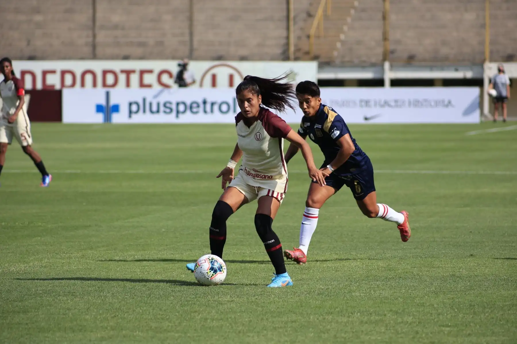 Alianza Lima venció 2-0 a Universitario en la tercera fecha de la Liga Femenina 2022, que se disputó en el Estadio Monumental. Foto: Liga Femenina FPF
