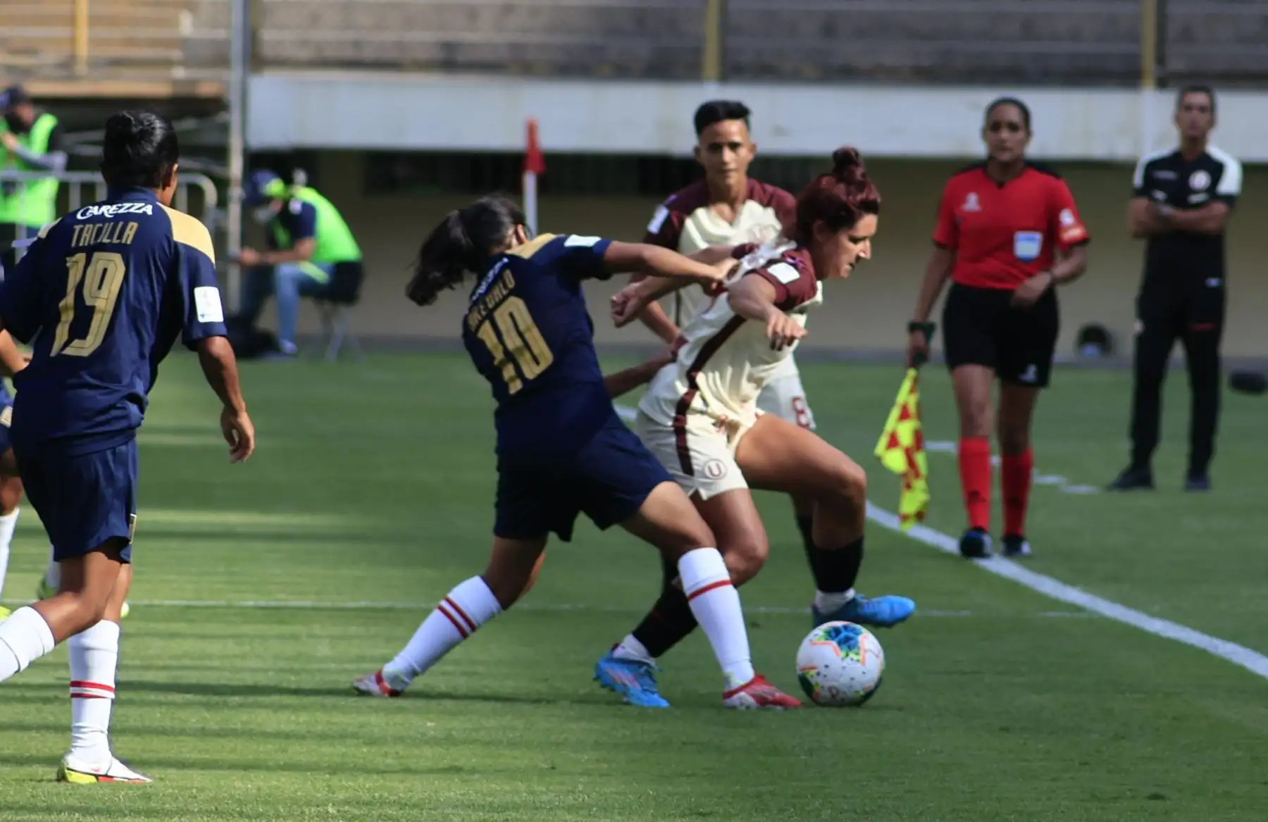 Alianza Lima venció 2-0 a Universitario en la tercera fecha de la Liga Femenina 2022, que se disputó en el Estadio Monumental. Foto: Liga Femenina FPF