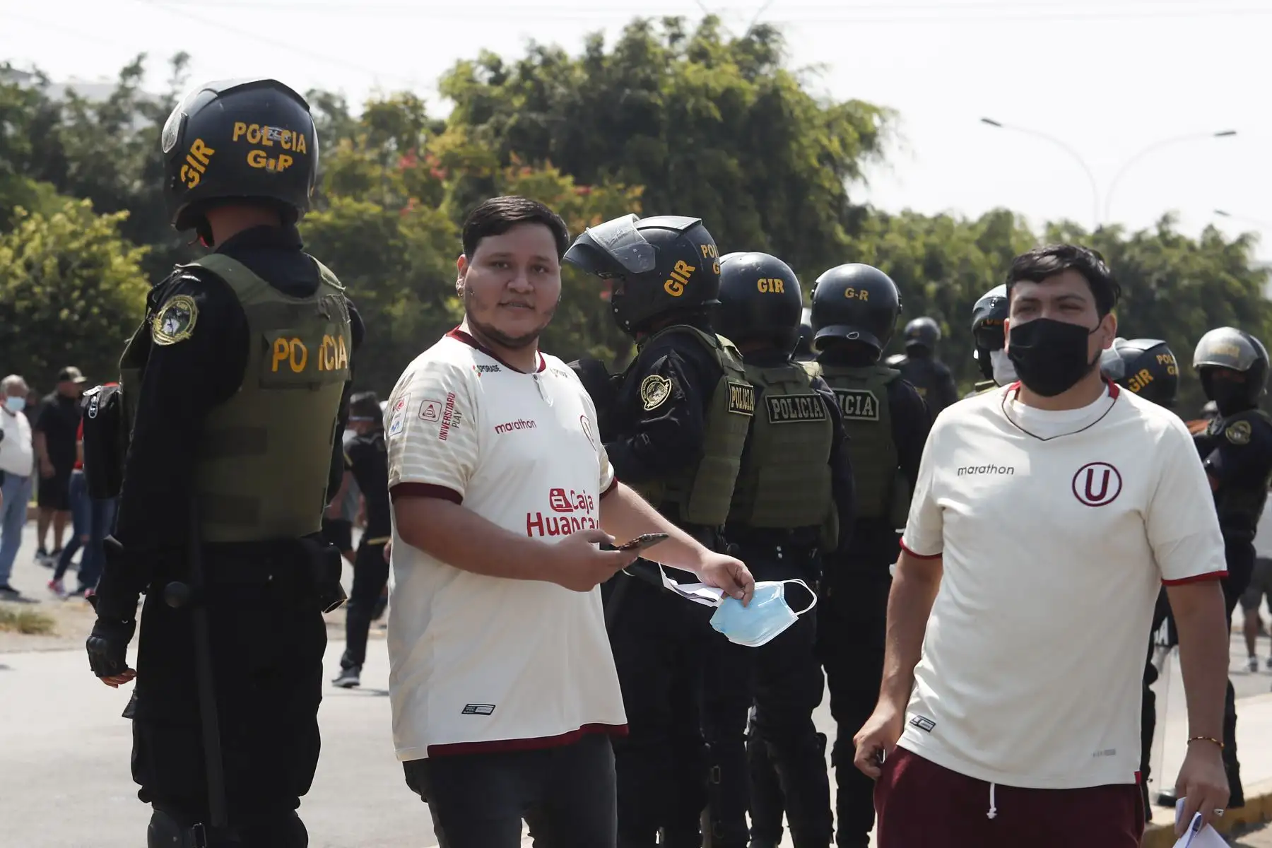 Previas al clásico entre Alianza Lima y Universitario en el Estadio Monumental. Foto: ANDINA/Renato Pajuelo